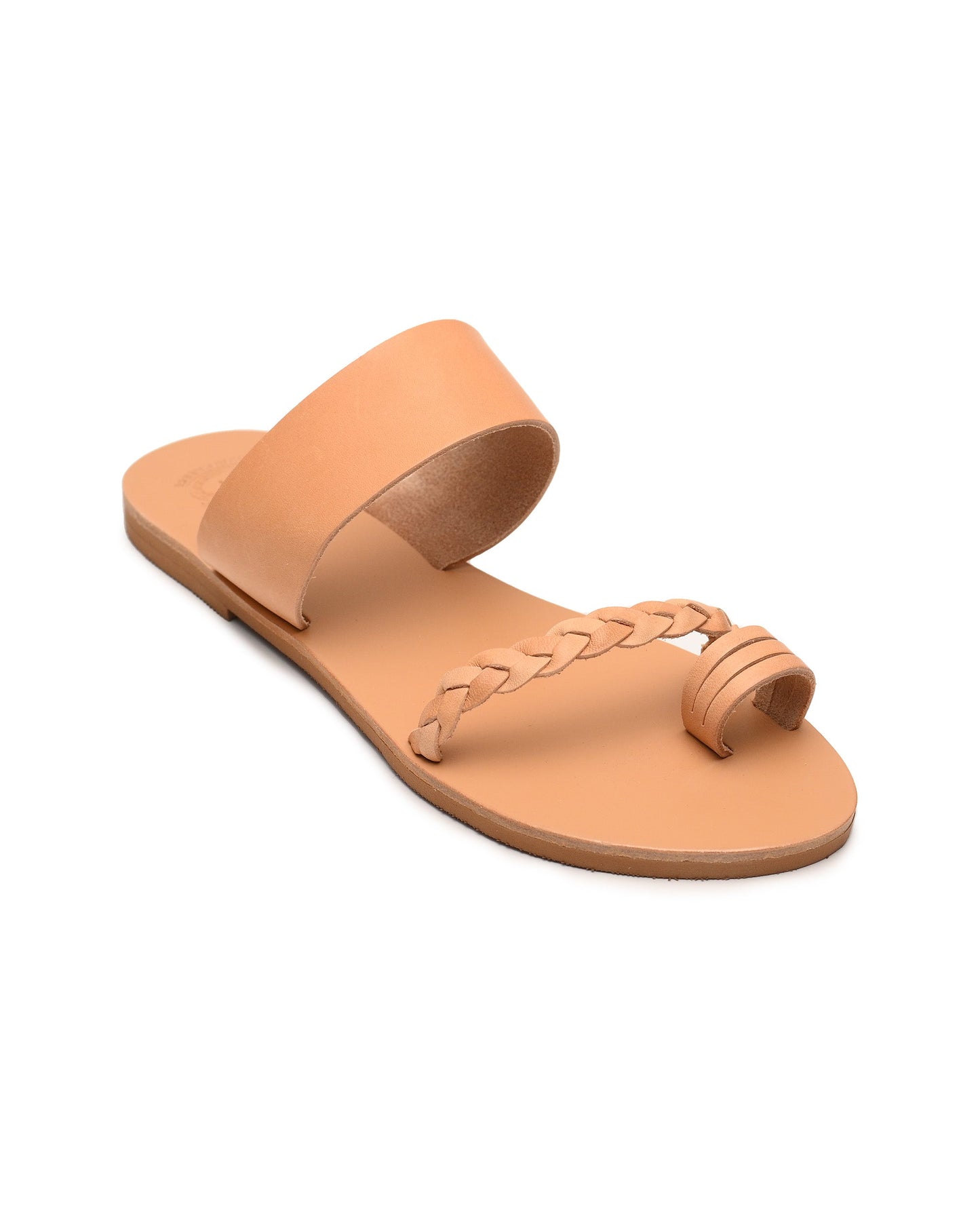 Beige Leather Sandals, Natasha - PinkyPromiseAccs