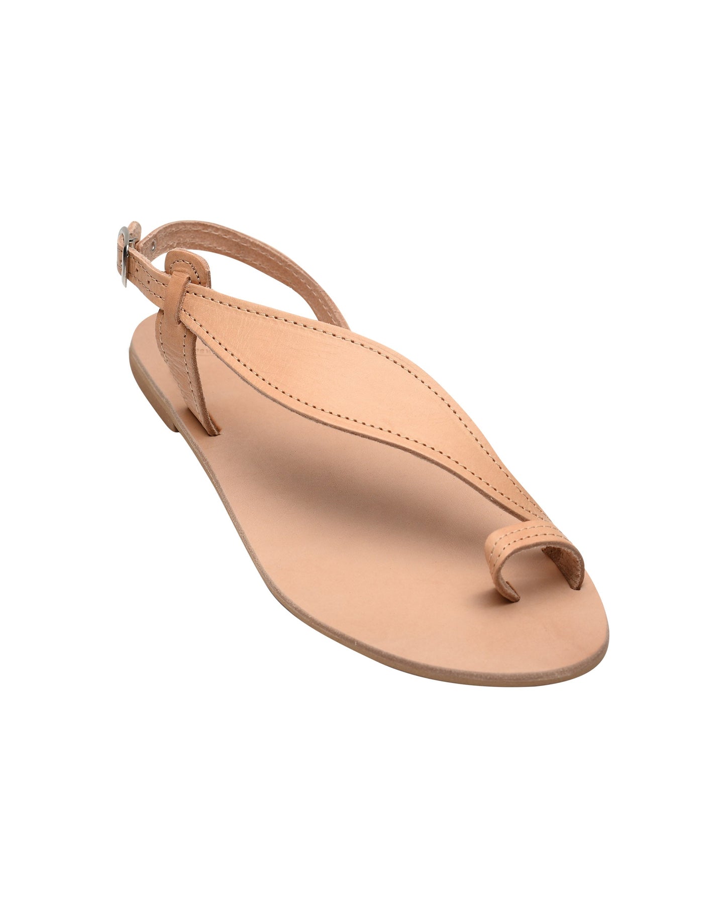 Women Leather Sandals, Camel - PinkyPromiseAccs