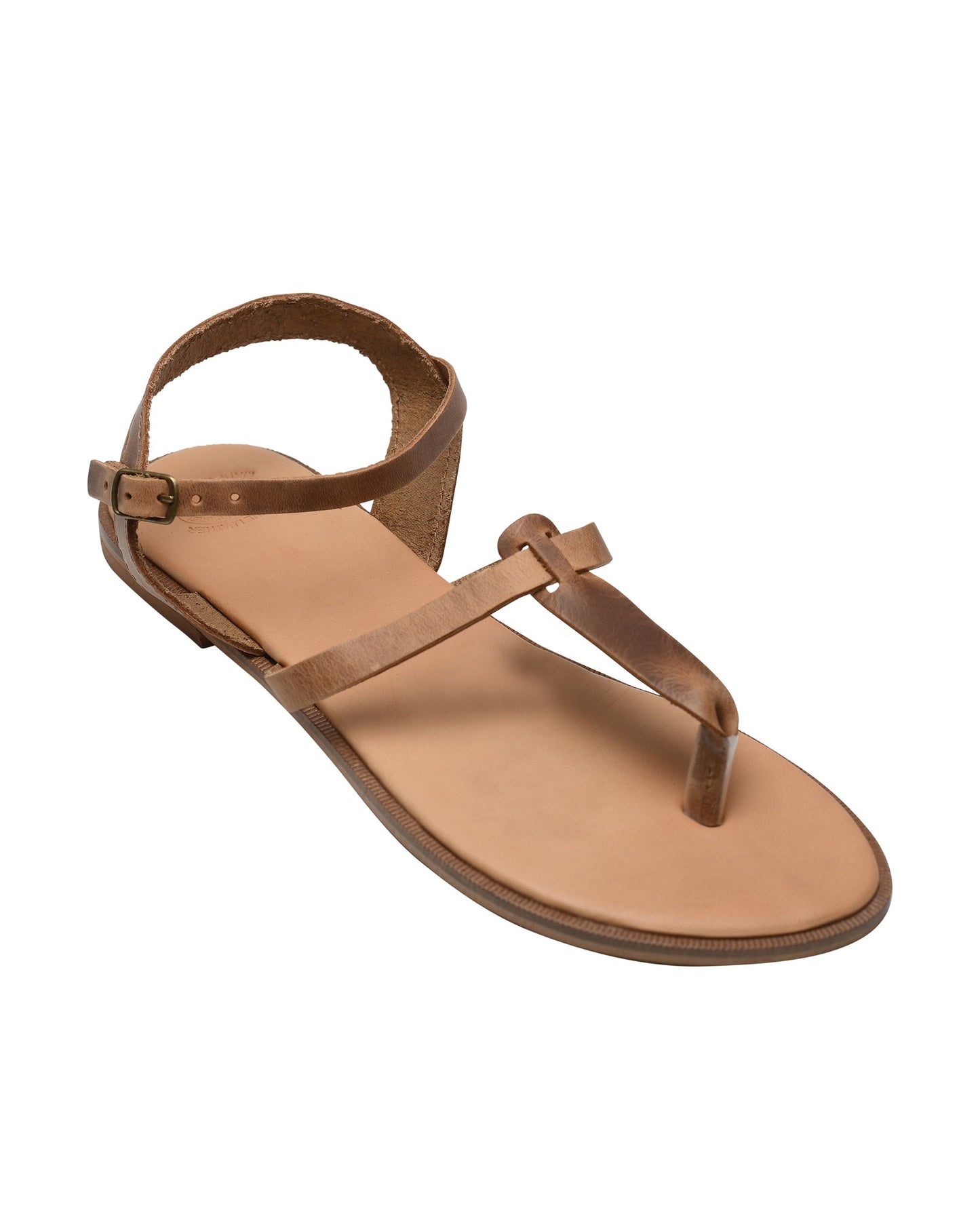 Brown Leather Sandals, Ella - PinkyPromiseAccs