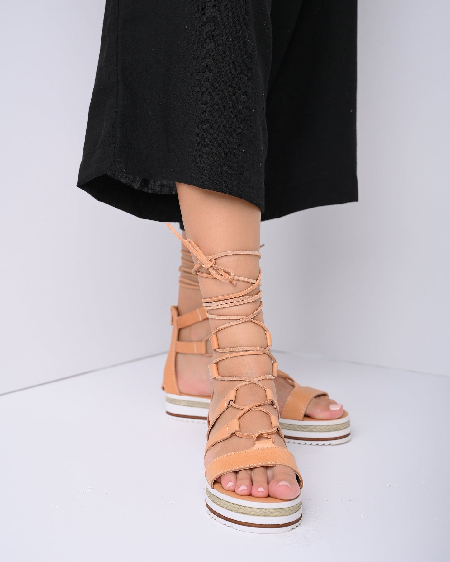 Women's Leather Sandals, Marie - PinkyPromiseAccs
