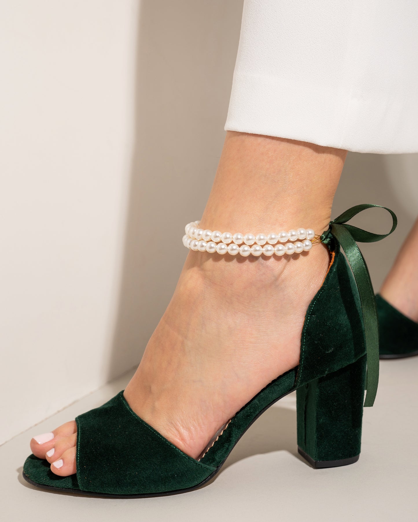 green wedding shoes