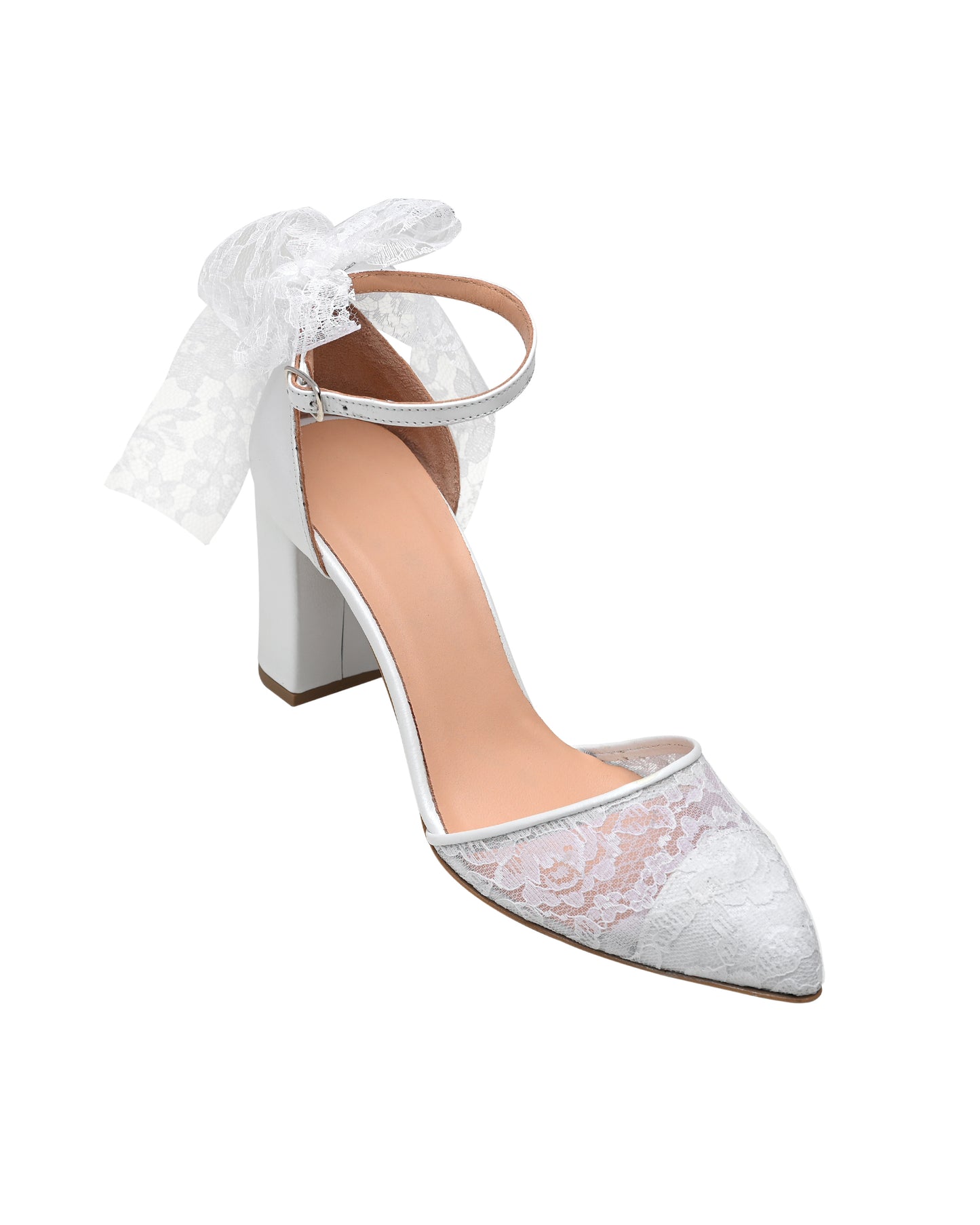 White Lace Bridal Shoes, Copertina Sensuale - PinkyPromiseAccs
