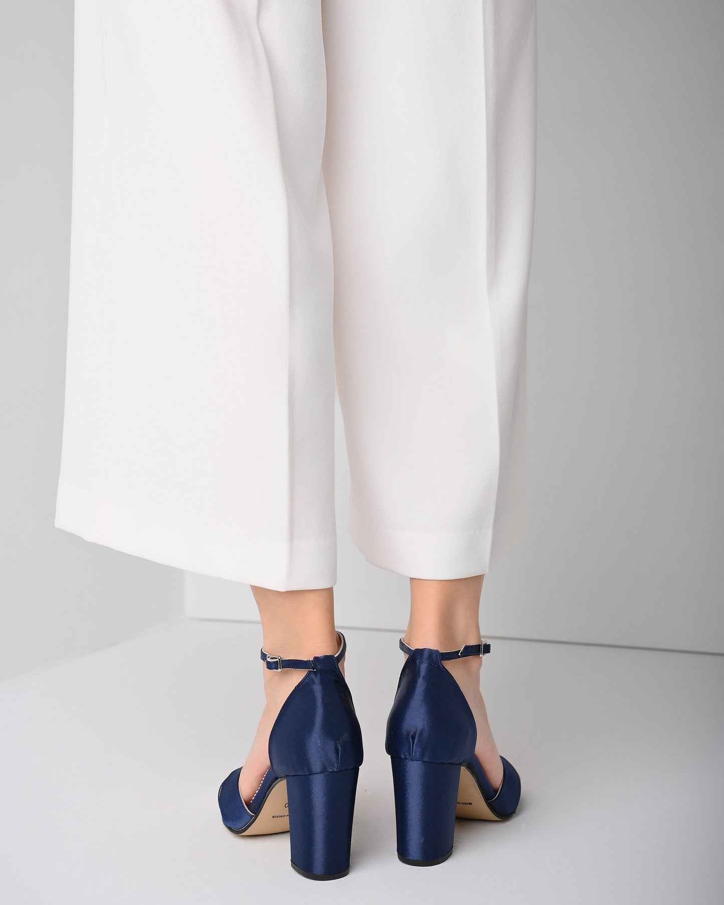 Handmade Navy Wedding Heels, Noelin X - PinkyPromiseAccs
