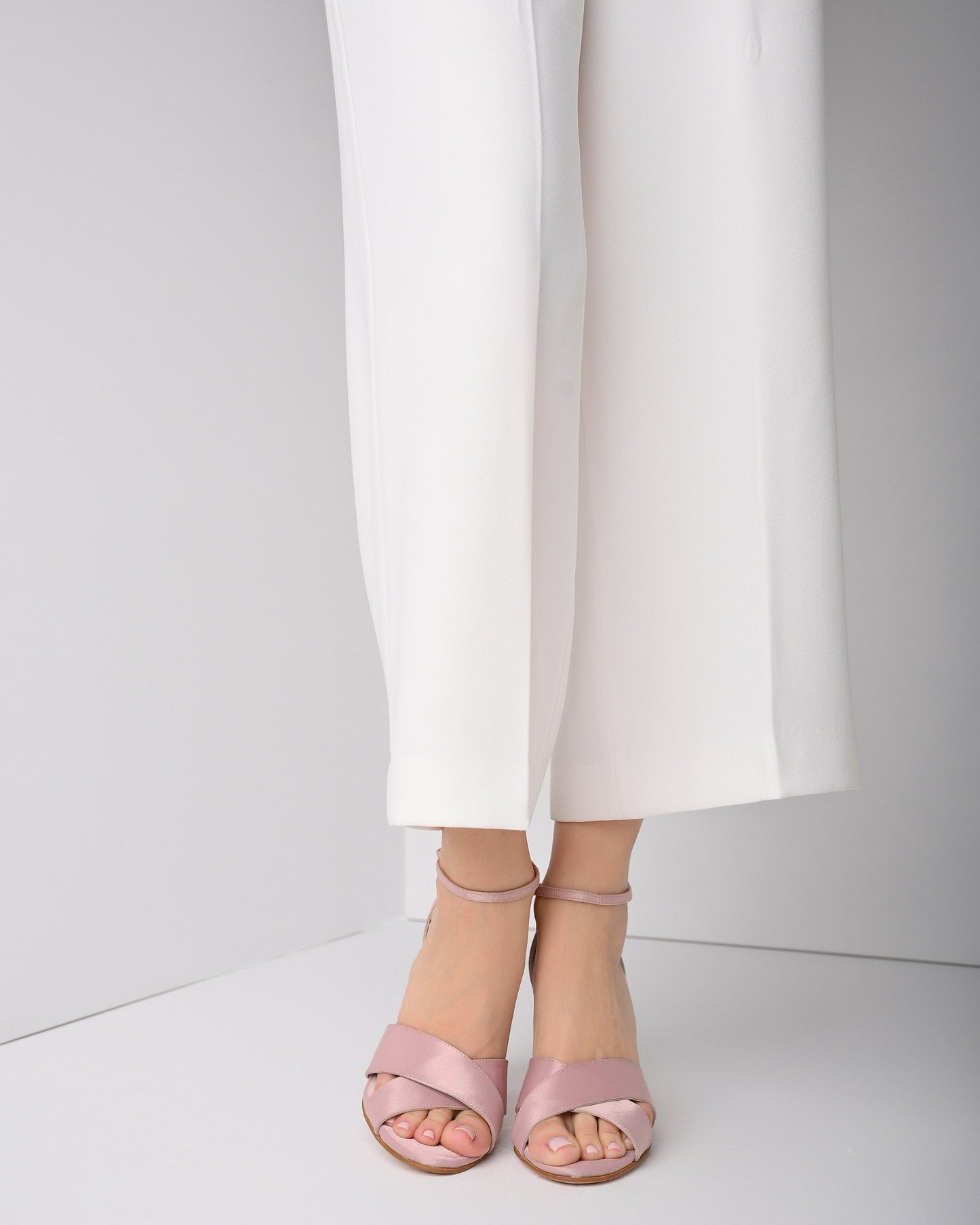 Women's Satin Heels, Handmade - Noelin X - PinkyPromiseAccs
