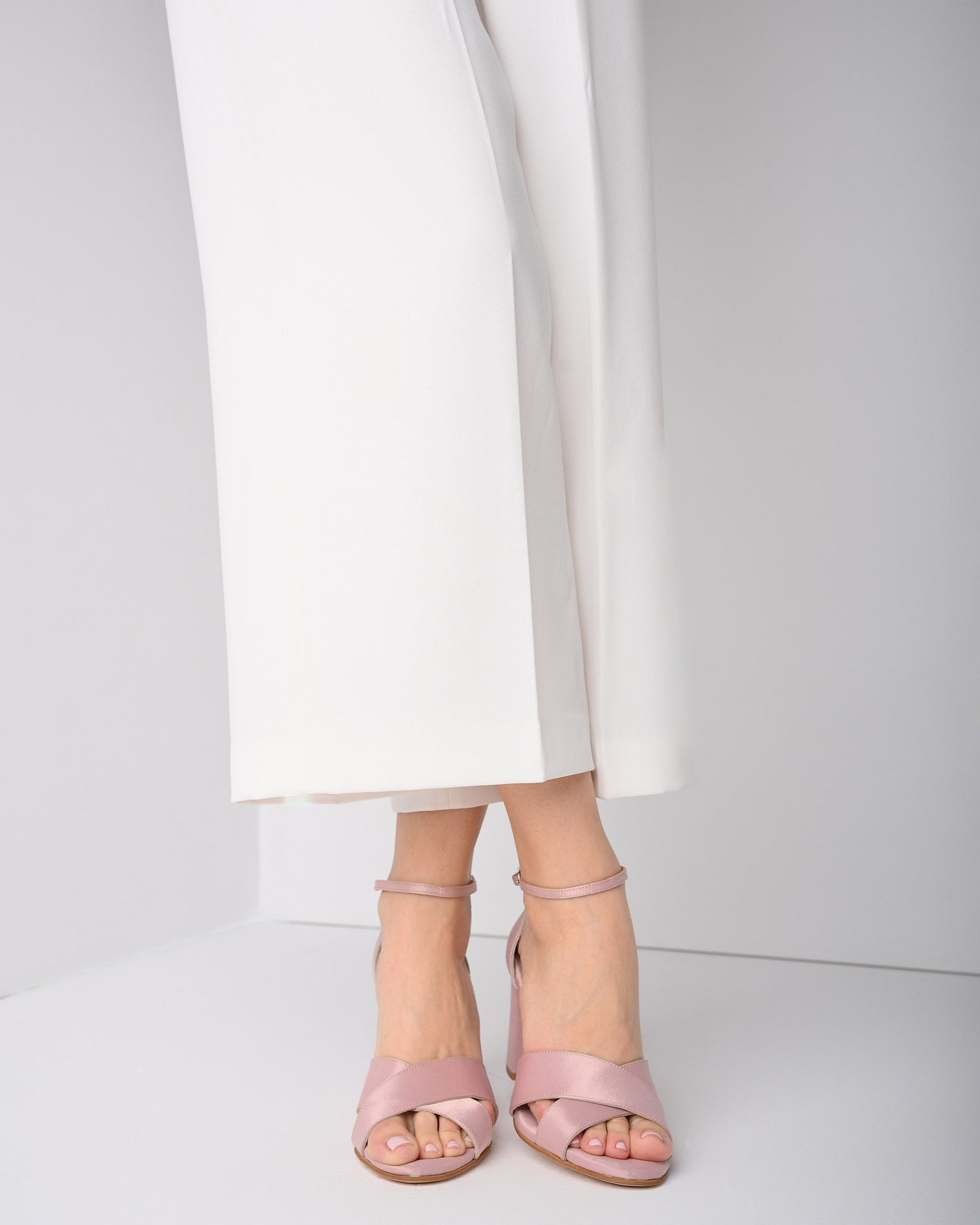 Women's Satin Heels, Handmade - Noelin X - PinkyPromiseAccs