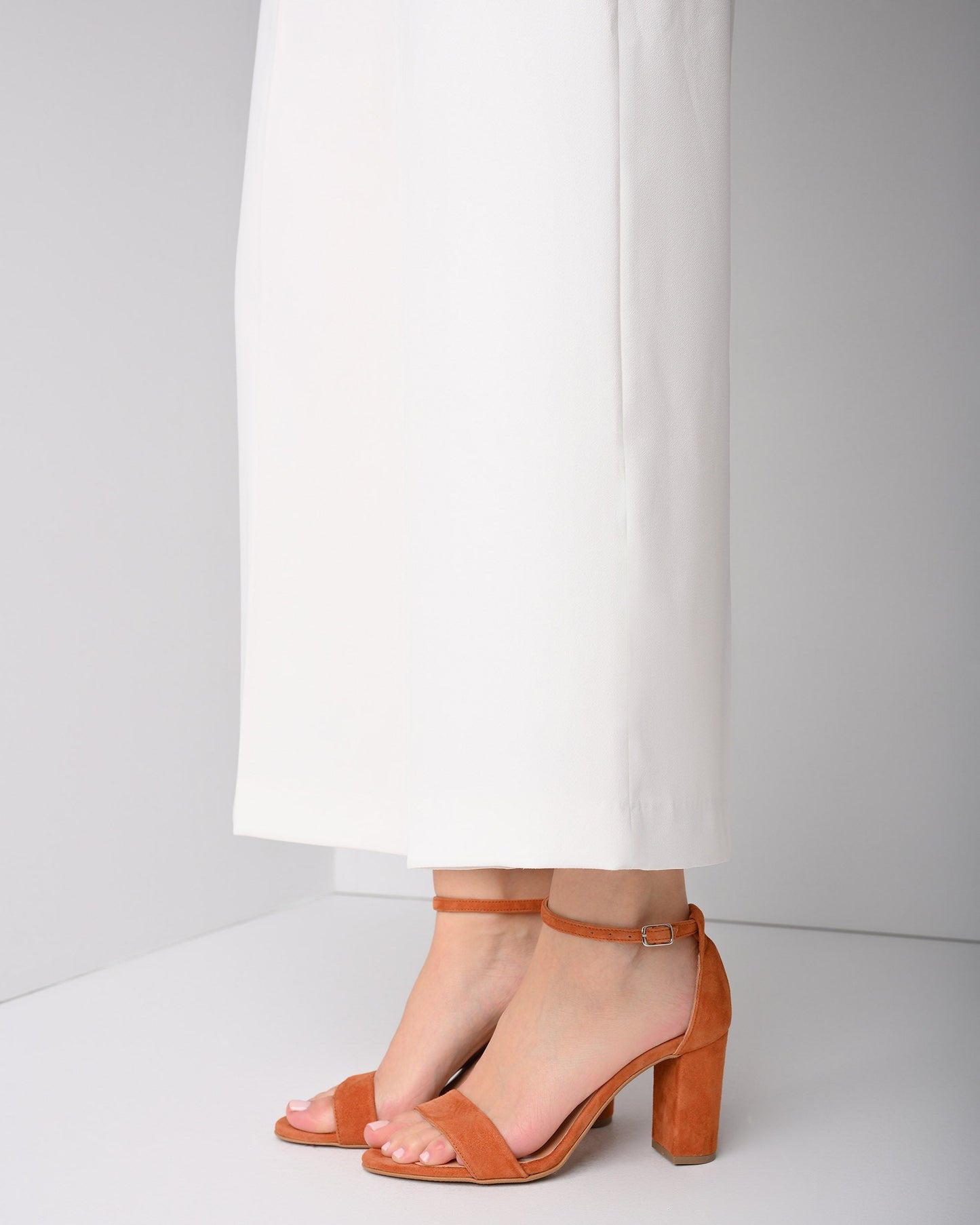 Copper Suede Women Heels, Aurelia - PinkyPromiseAccs
