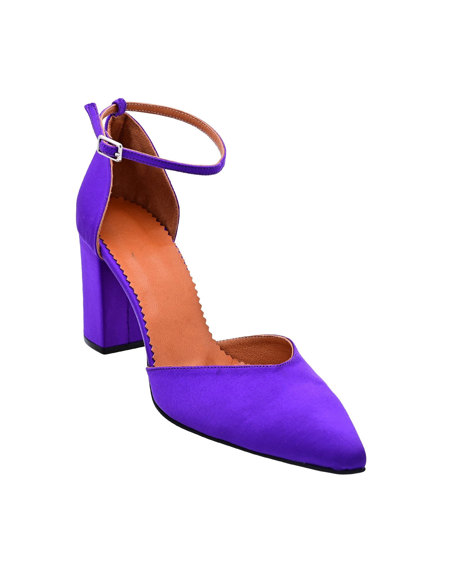 Purple Satin Women Heels, Josephine - PinkyPromiseAccs