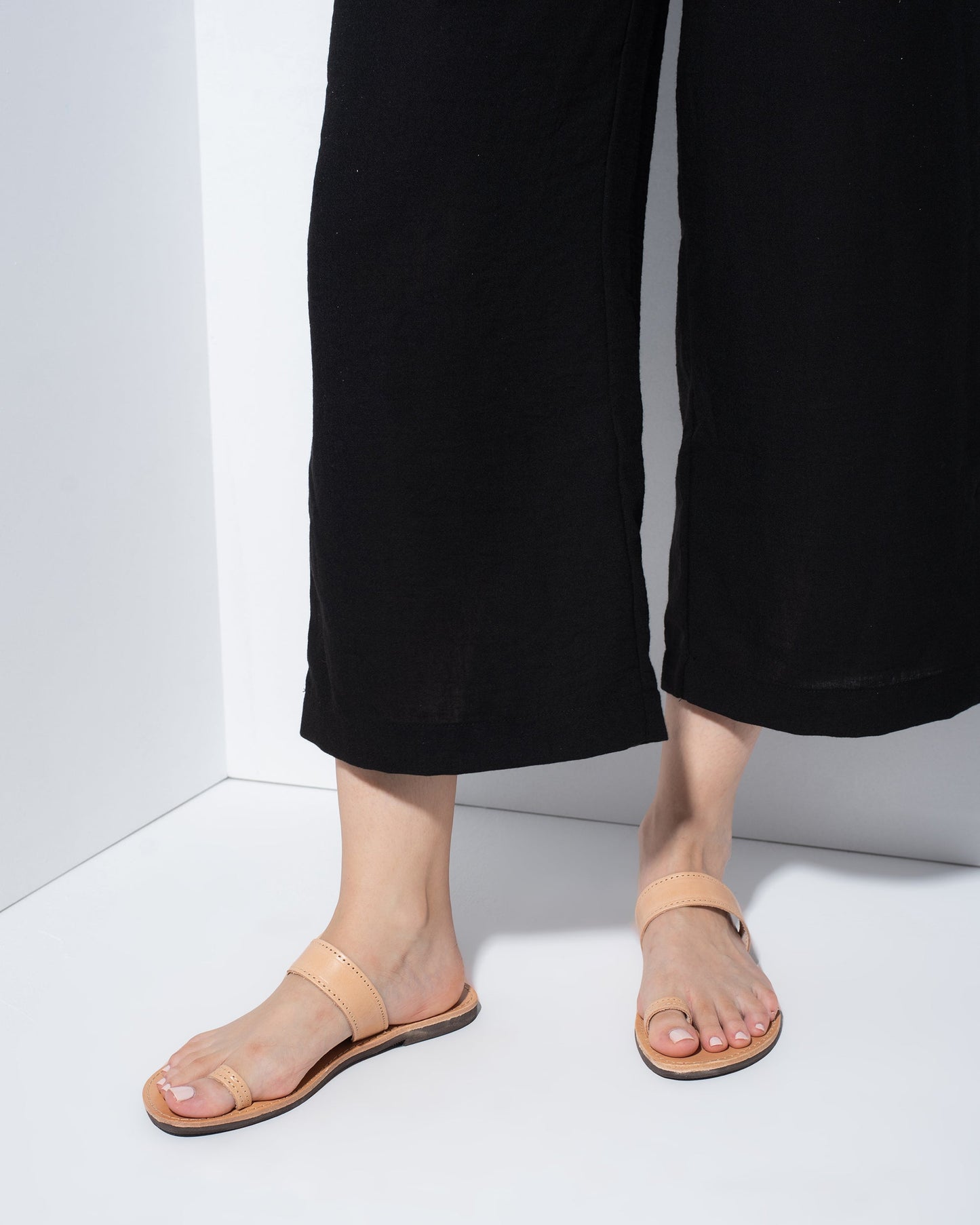 Women Leather Sandals, Anne - PinkyPromiseAccs
