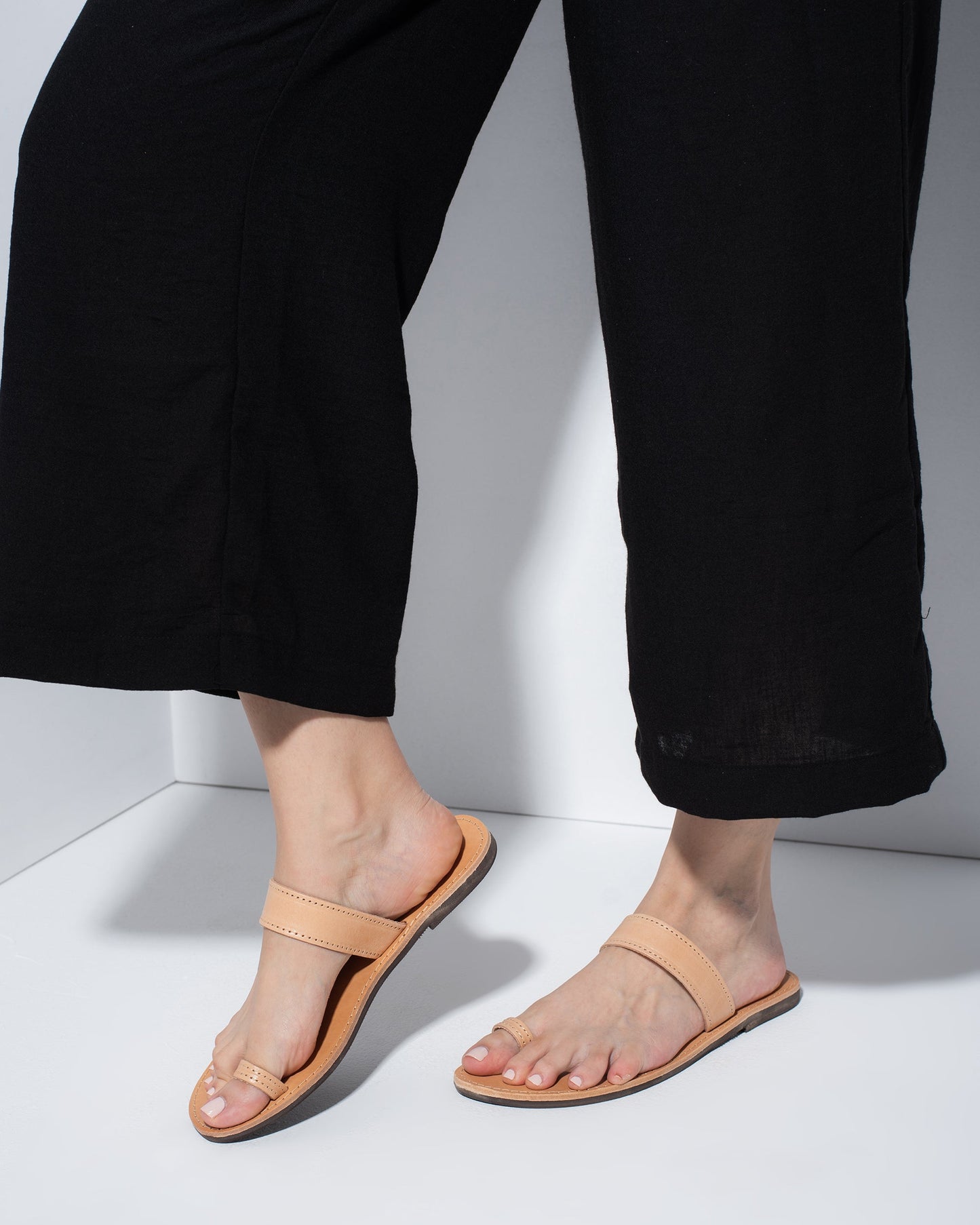 Women Leather Sandals, Anne - PinkyPromiseAccs