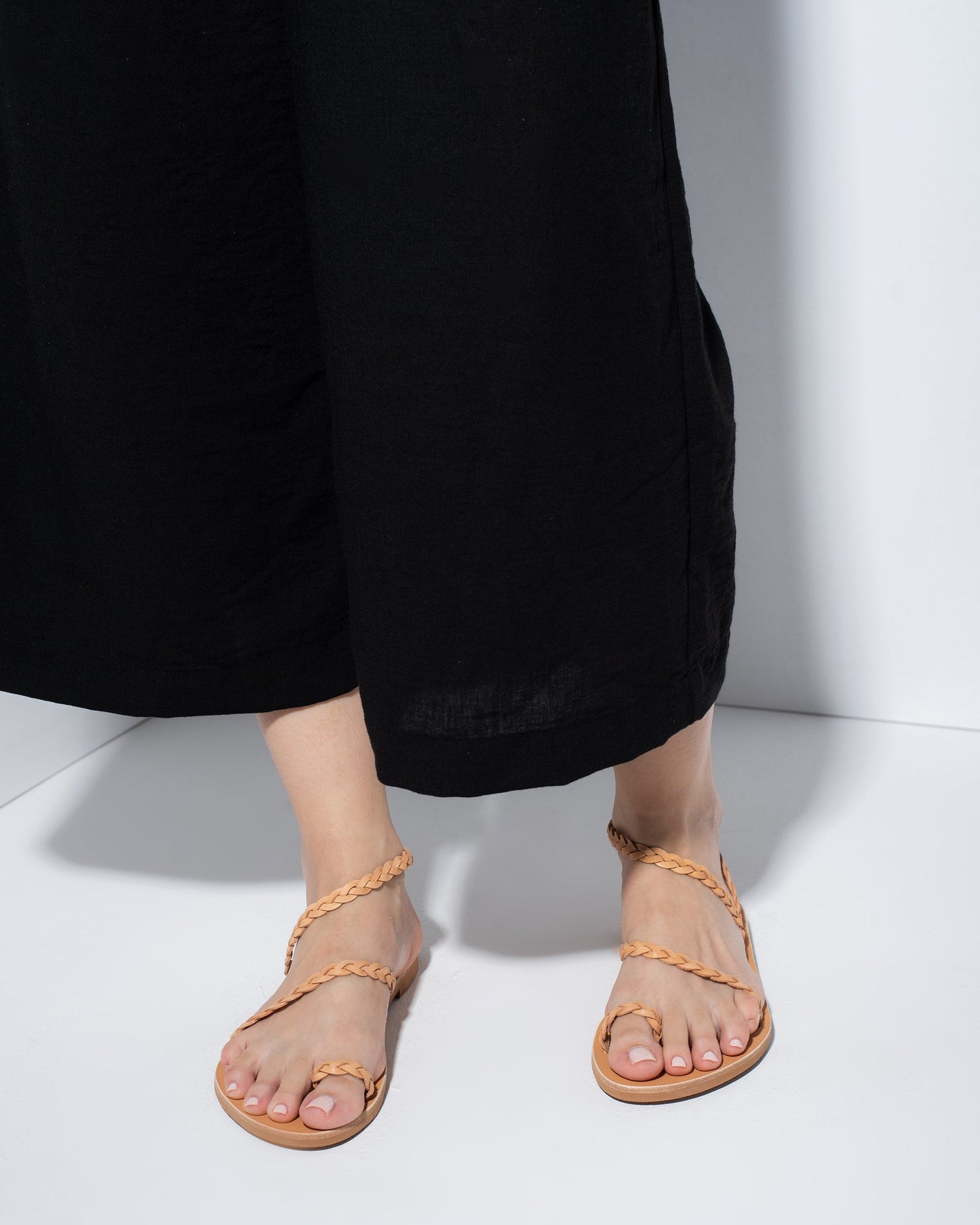 Women Leather Sandals, Christine - PinkyPromiseAccs