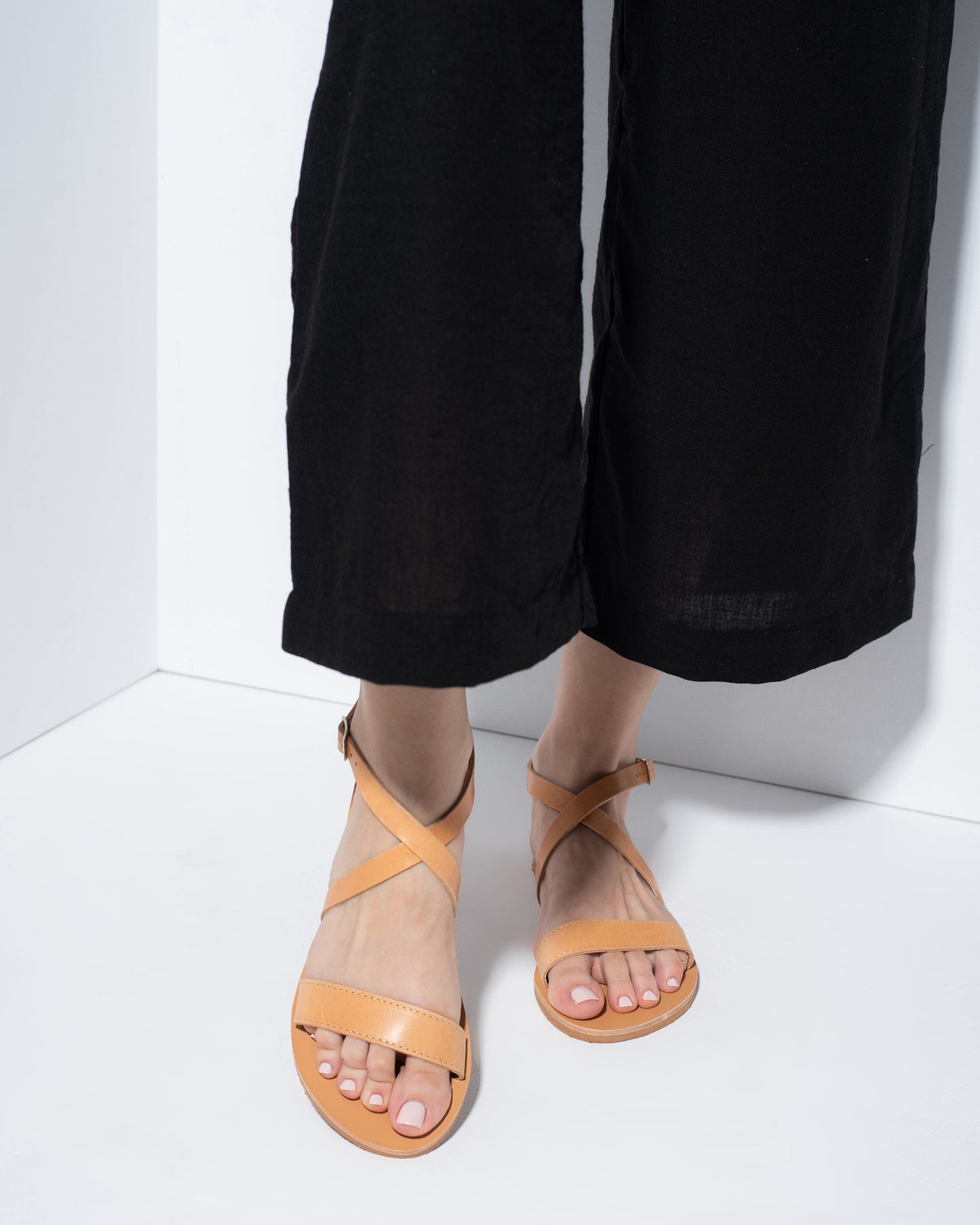 Women Leather Sandals, Ira - PinkyPromiseAccs