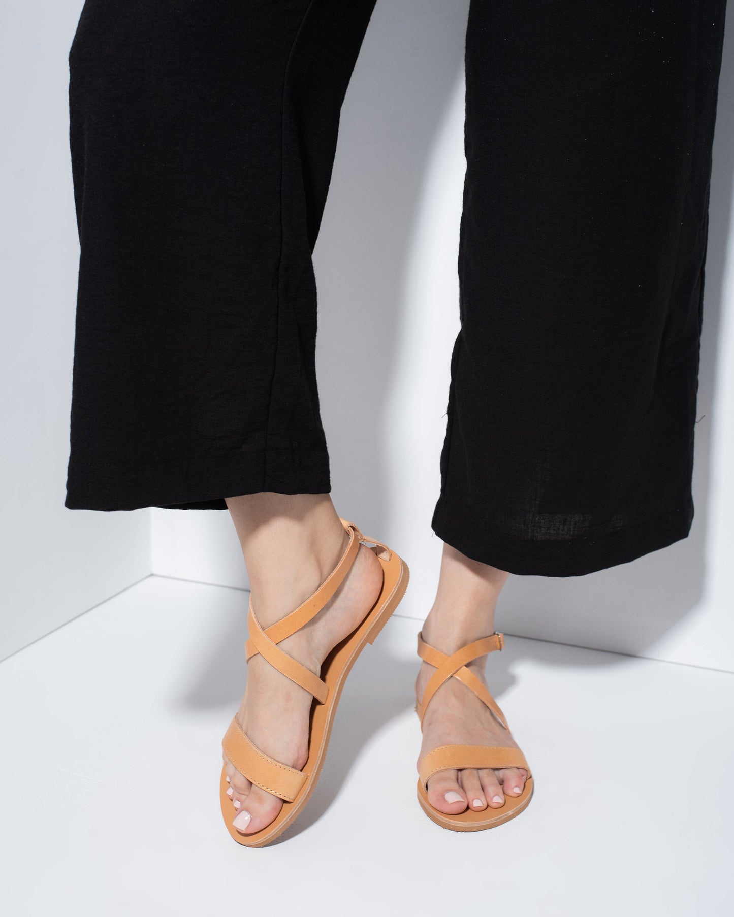 Women Leather Sandals, Ira - PinkyPromiseAccs