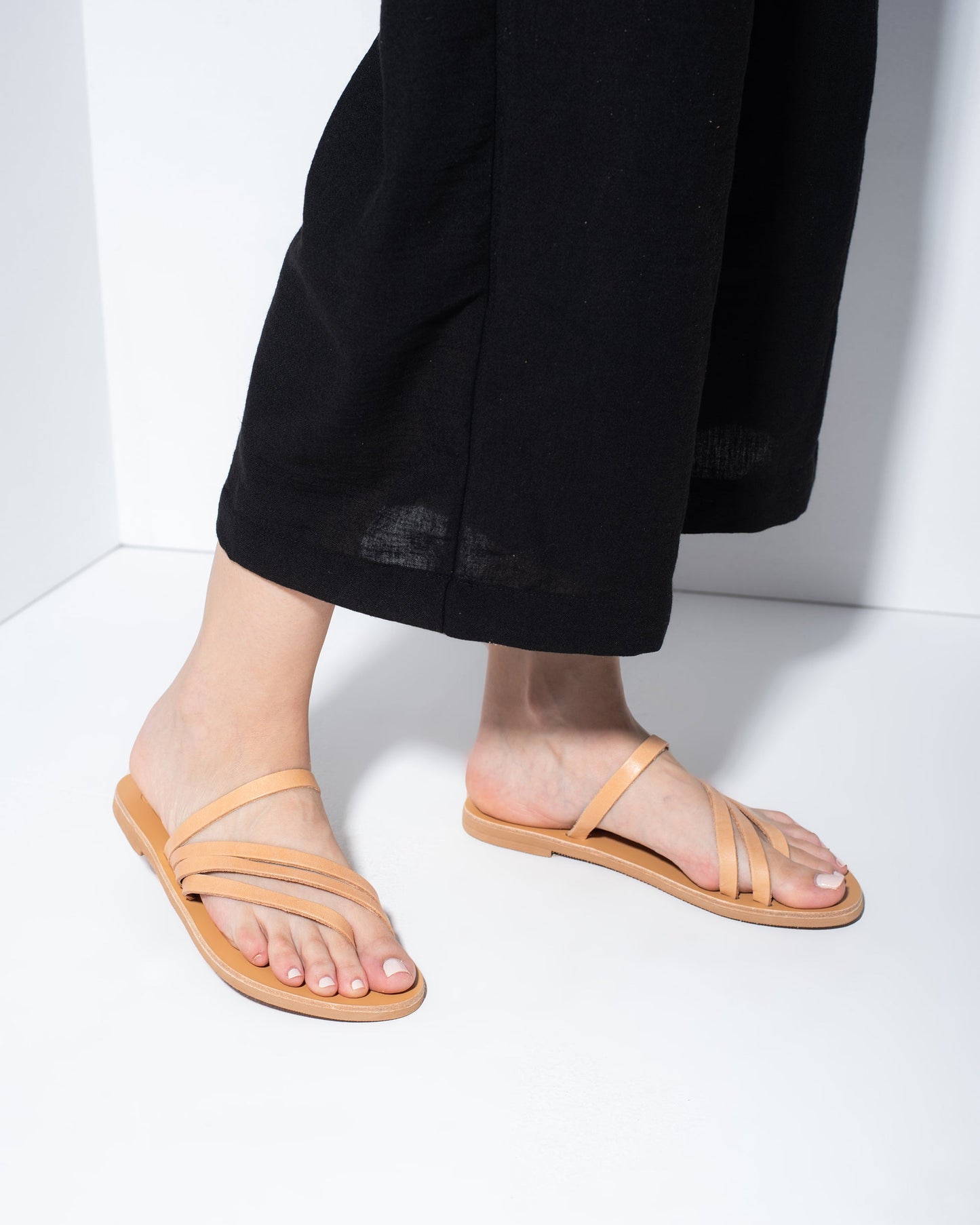 Leather Sandals, Irene - PinkyPromiseAccs