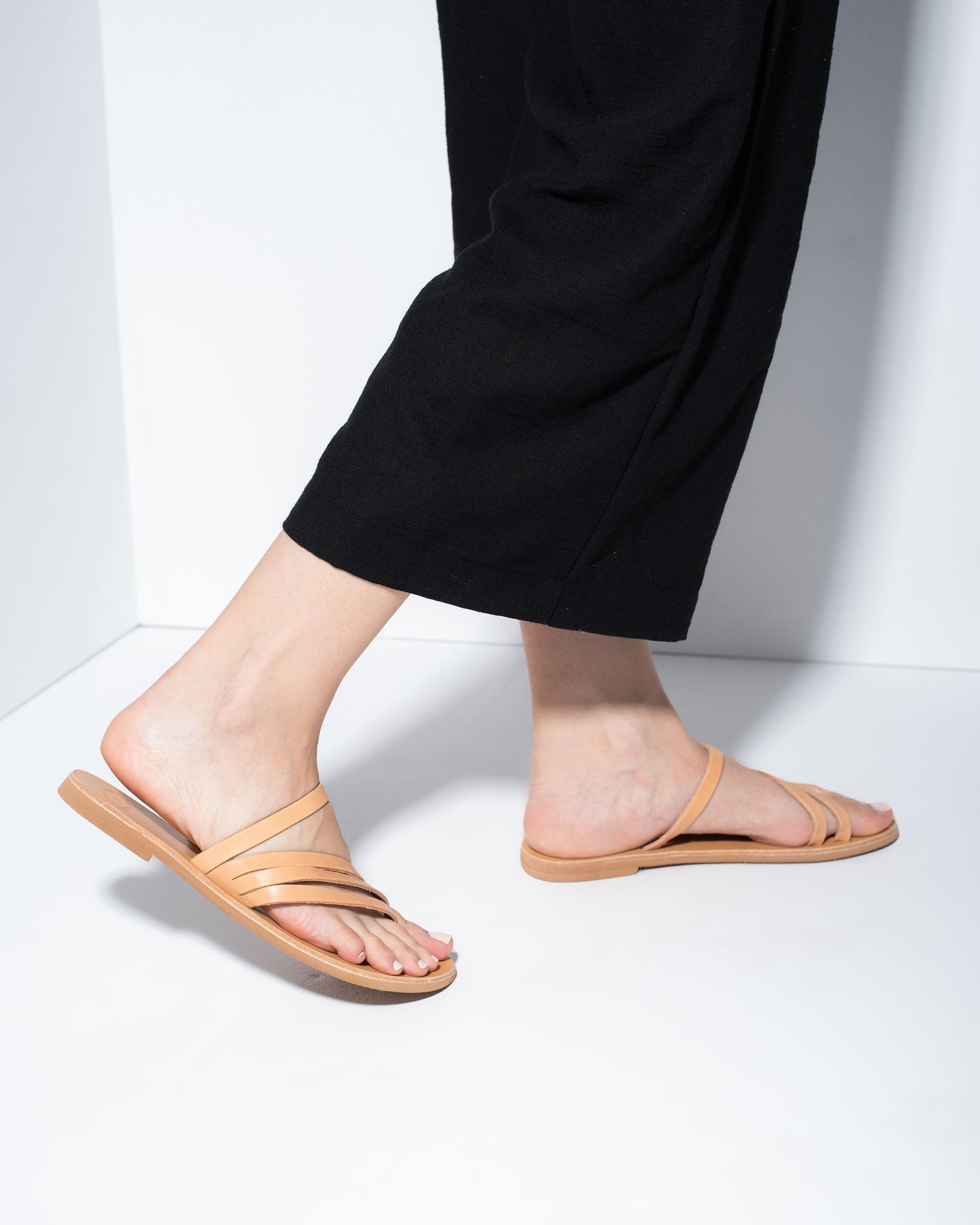 Leather Sandals, Irene - PinkyPromiseAccs