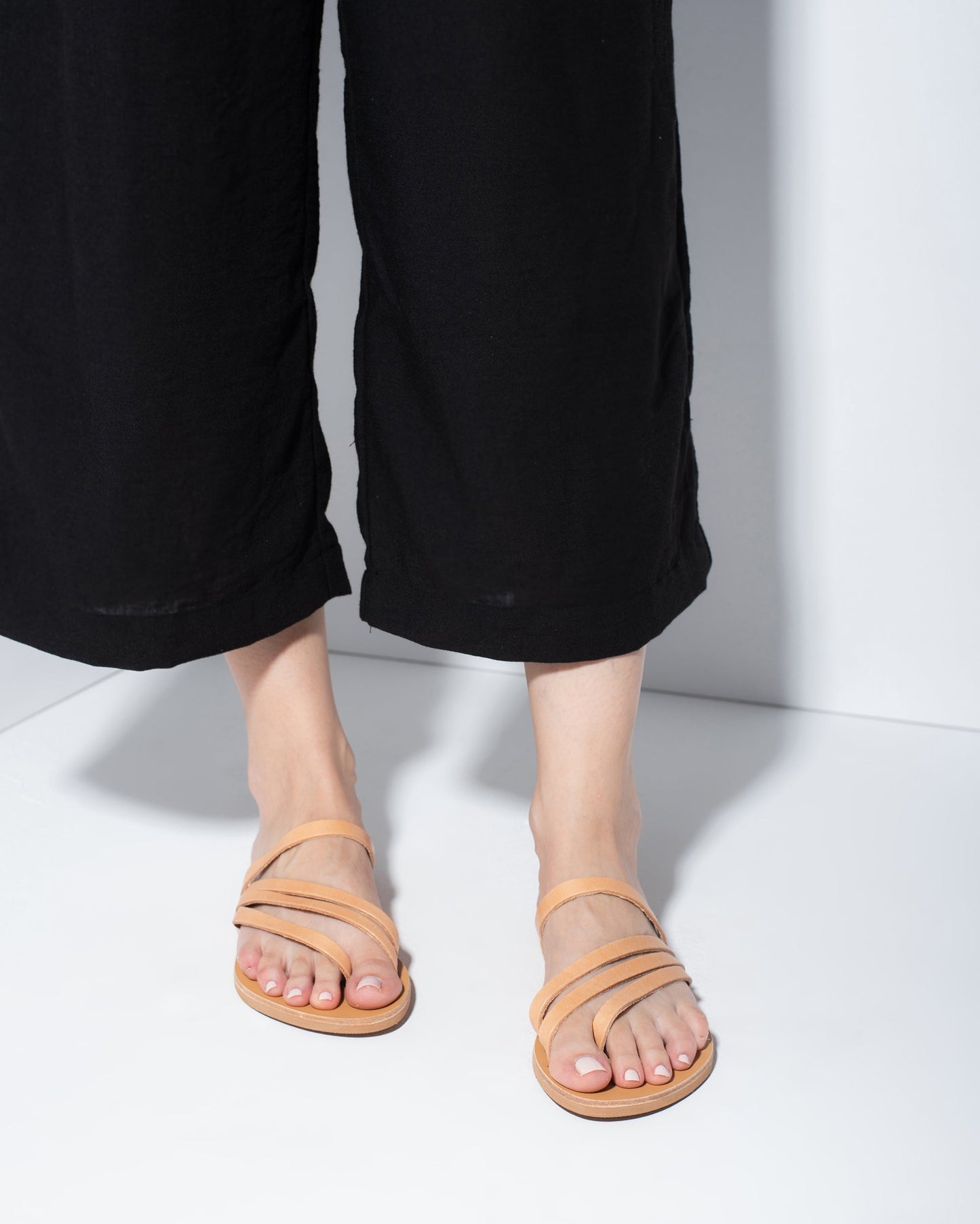 Leather Sandals, Irene - PinkyPromiseAccs