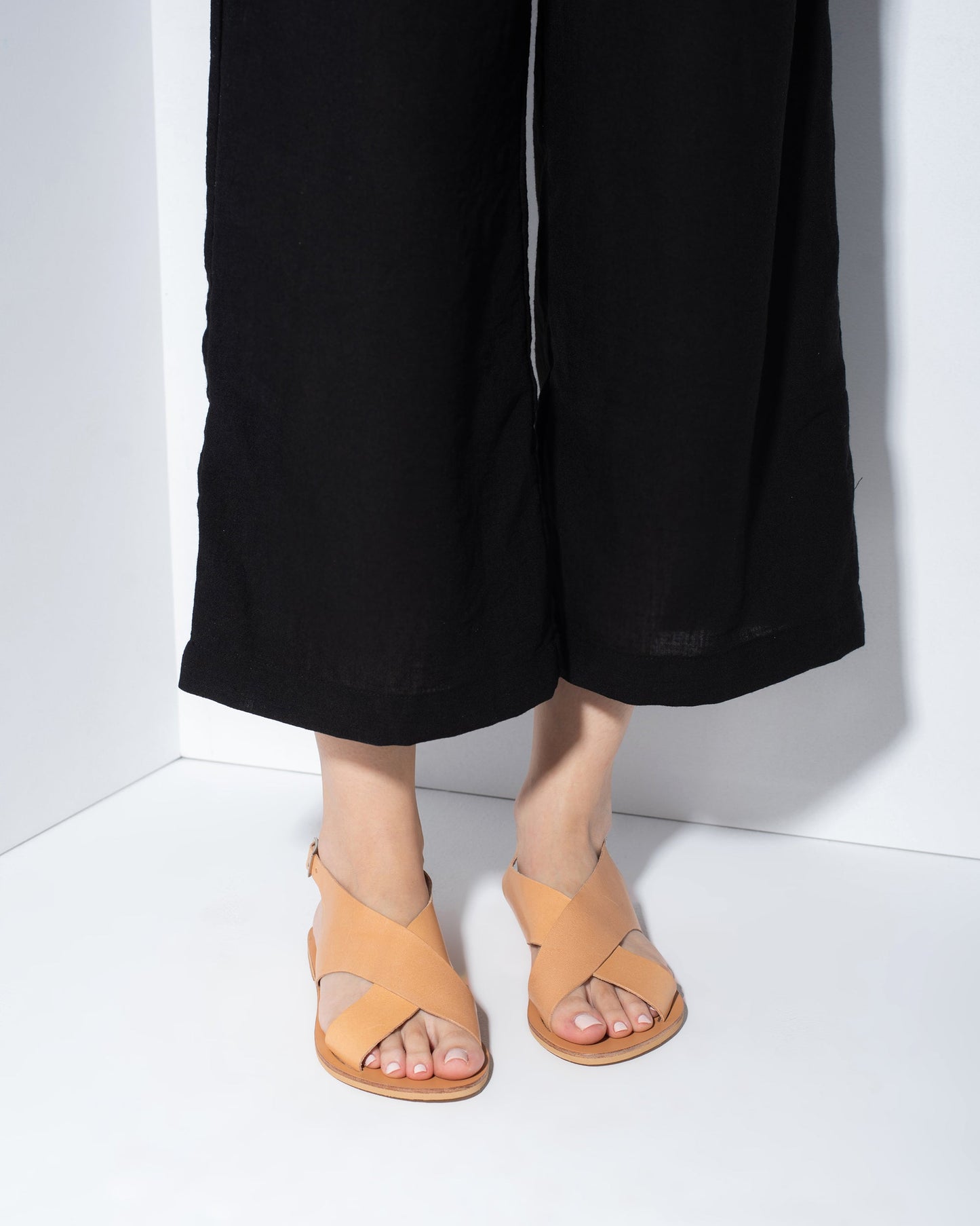 Women Leather Sandals, Bianca - PinkyPromiseAccs