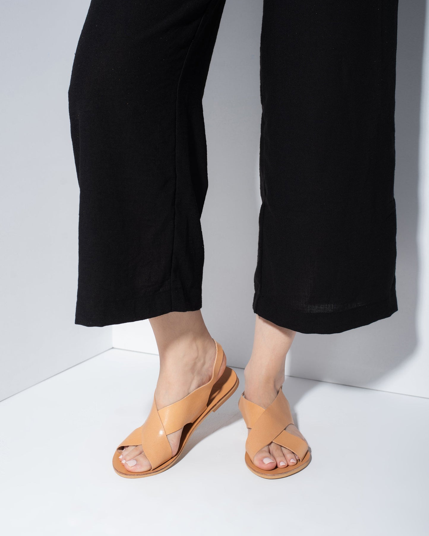Women Leather Sandals, Bianca - PinkyPromiseAccs