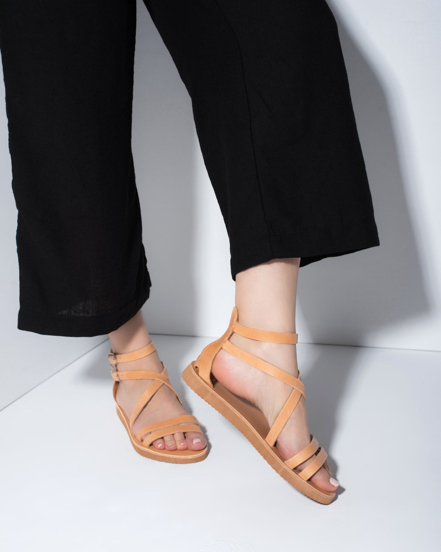 Wonen Leather Sandals, Joshephine - PinkyPromiseAccs