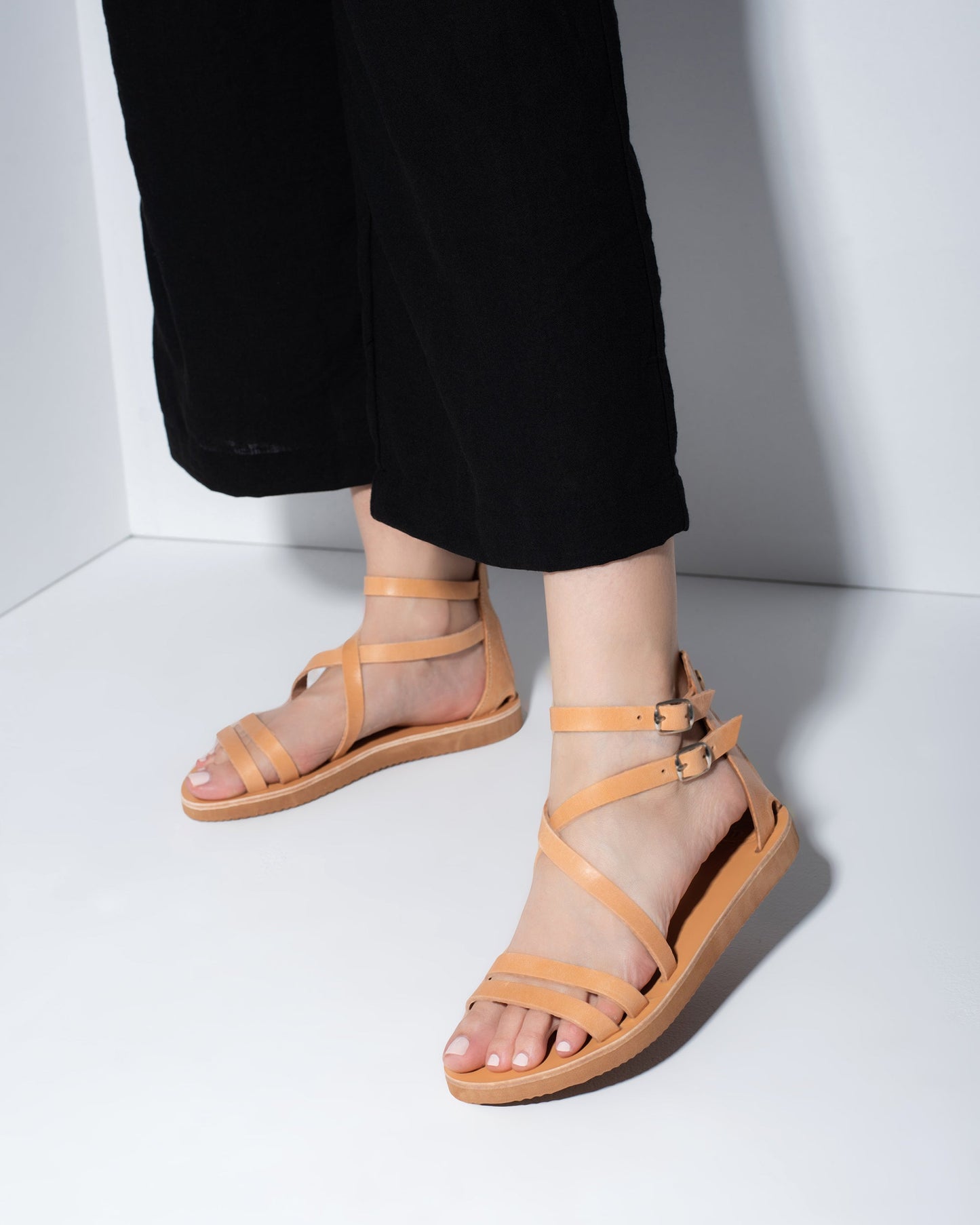 Wonen Leather Sandals, Joshephine - PinkyPromiseAccs