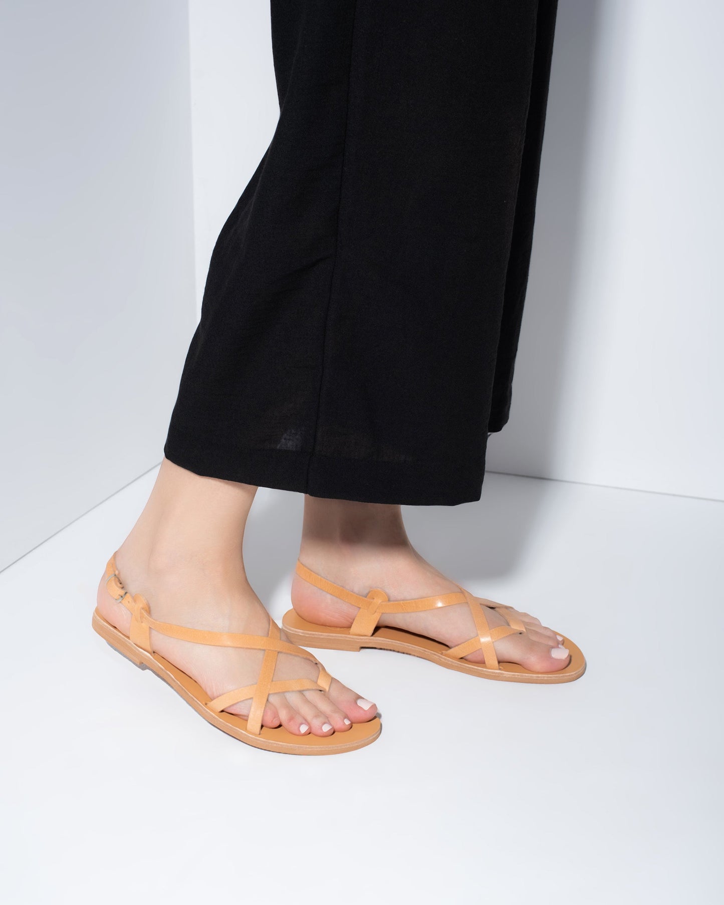 Women Leather Sandals, Harper - PinkyPromiseAccs
