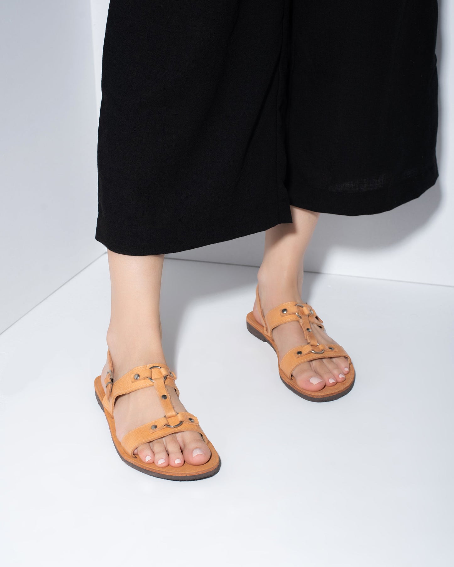 Women Leather Sandals, Cecil - PinkyPromiseAccs