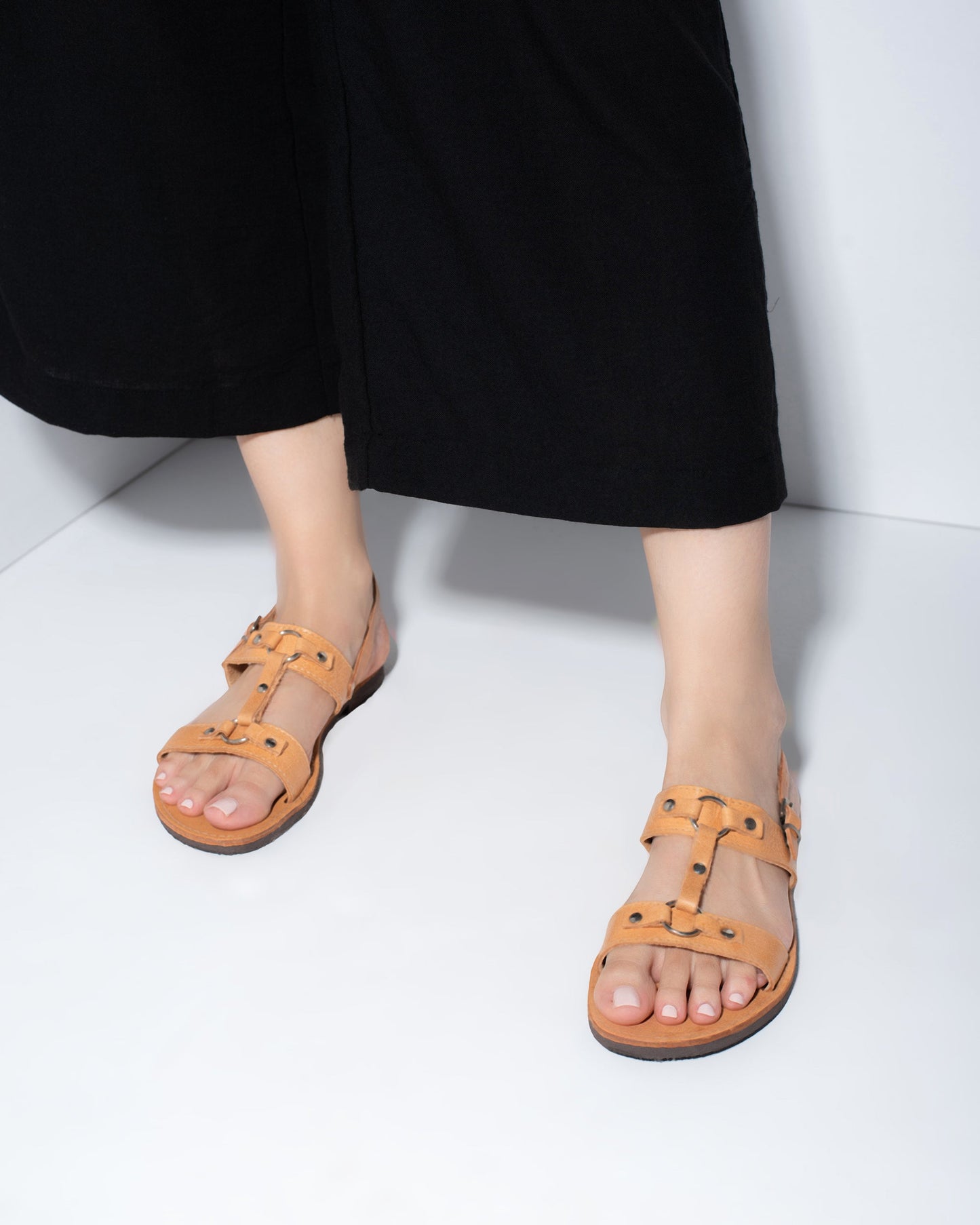 Women Leather Sandals, Cecil - PinkyPromiseAccs