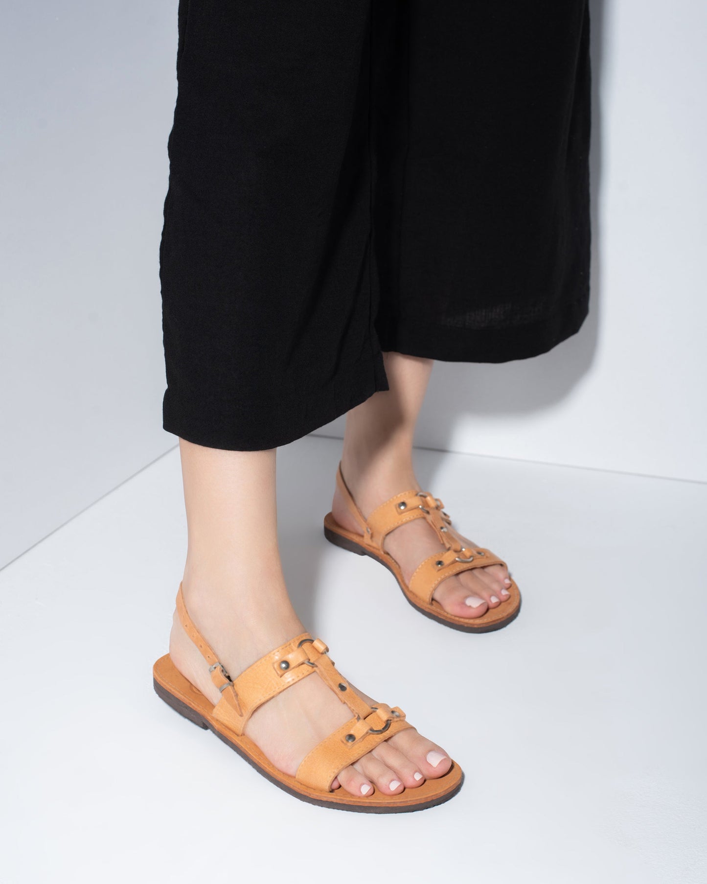Women Leather Sandals, Cecil - PinkyPromiseAccs