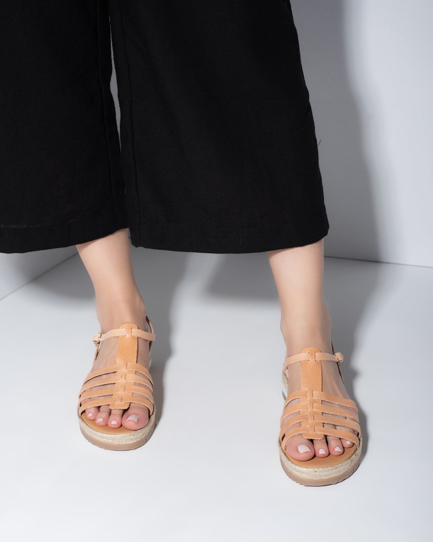 Women's Leather Sandals, Denice - PinkyPromiseAccs
