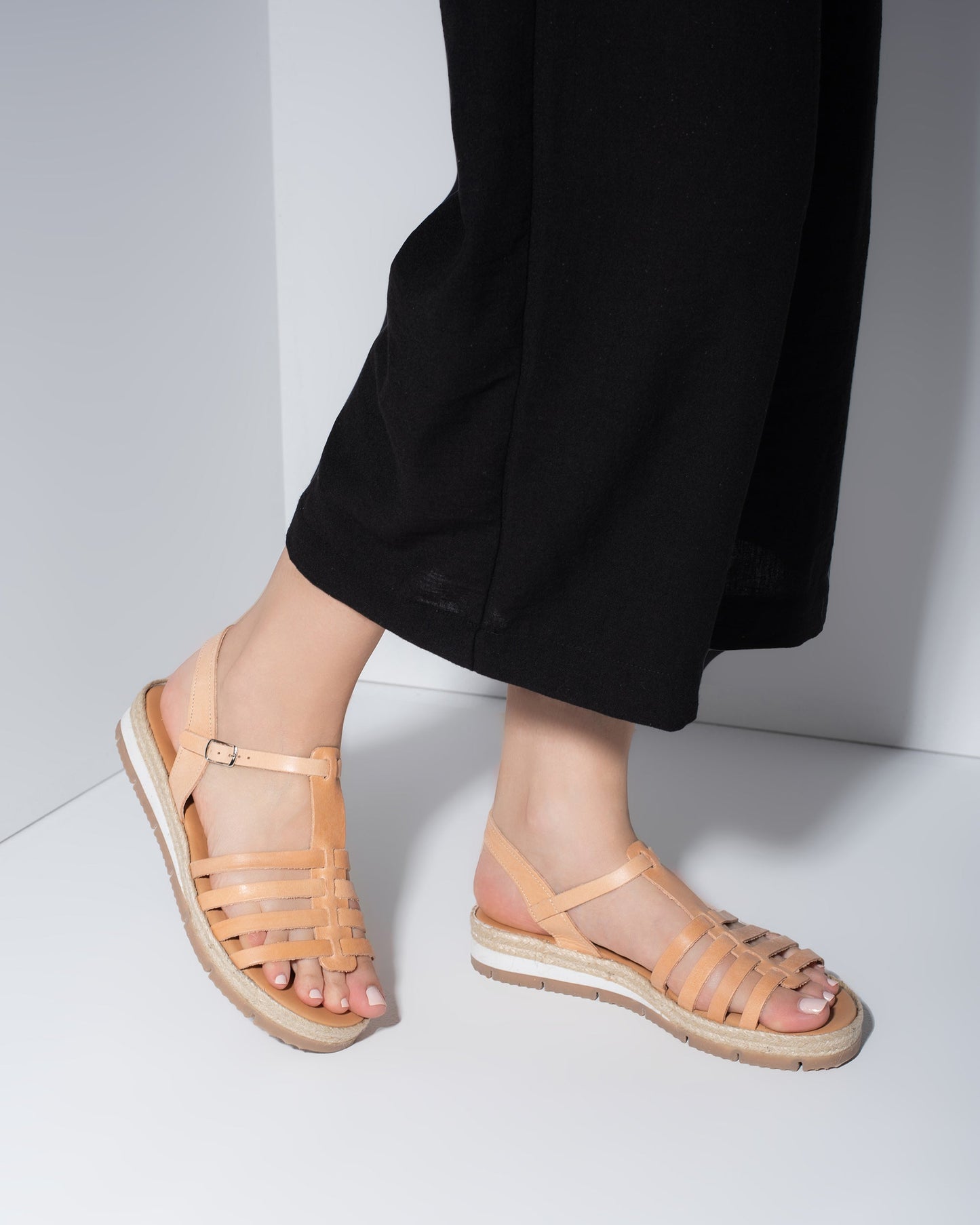 Women's Leather Sandals, Denice - PinkyPromiseAccs