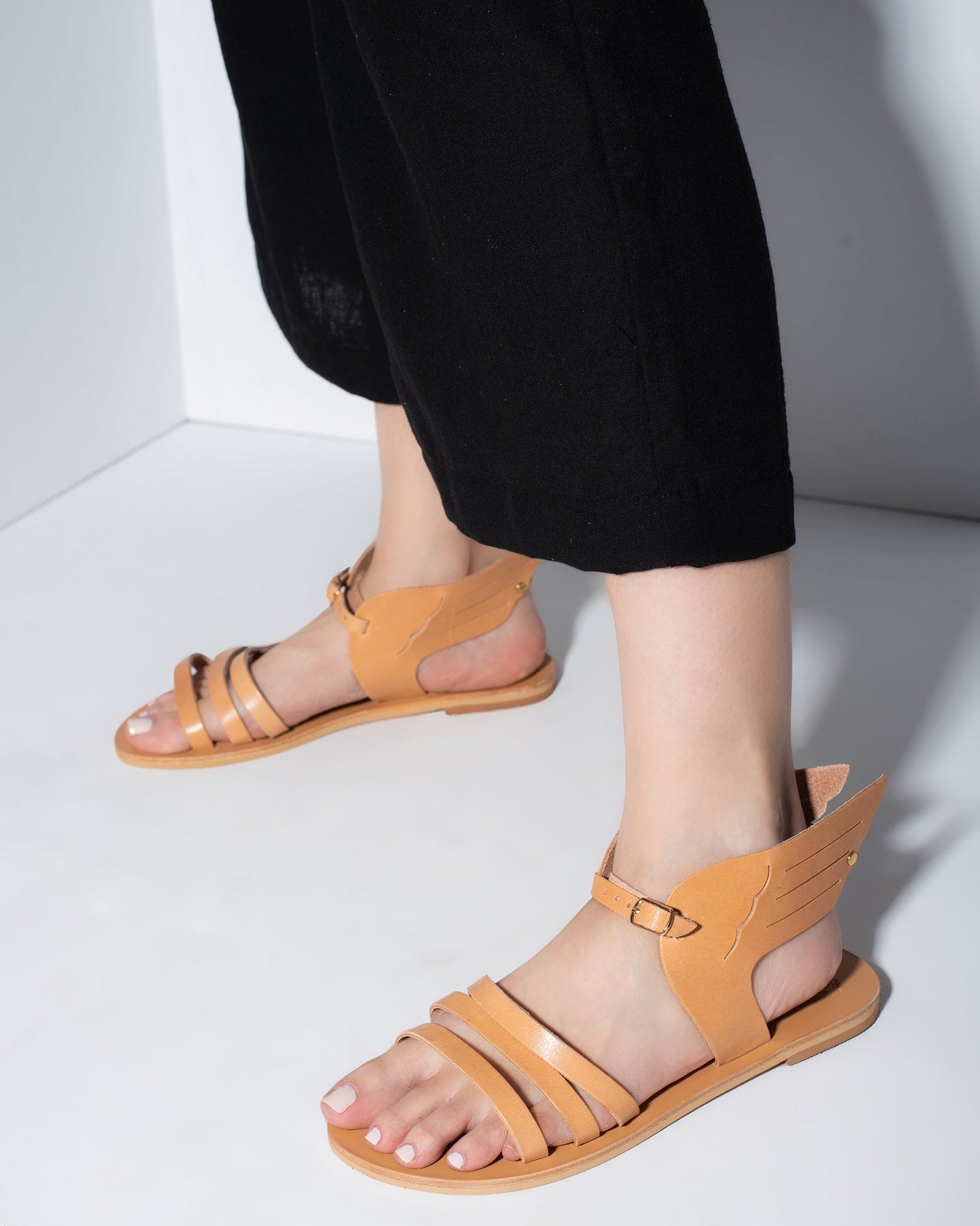 Women Leather Sandals, Ermis - PinkyPromiseAccs