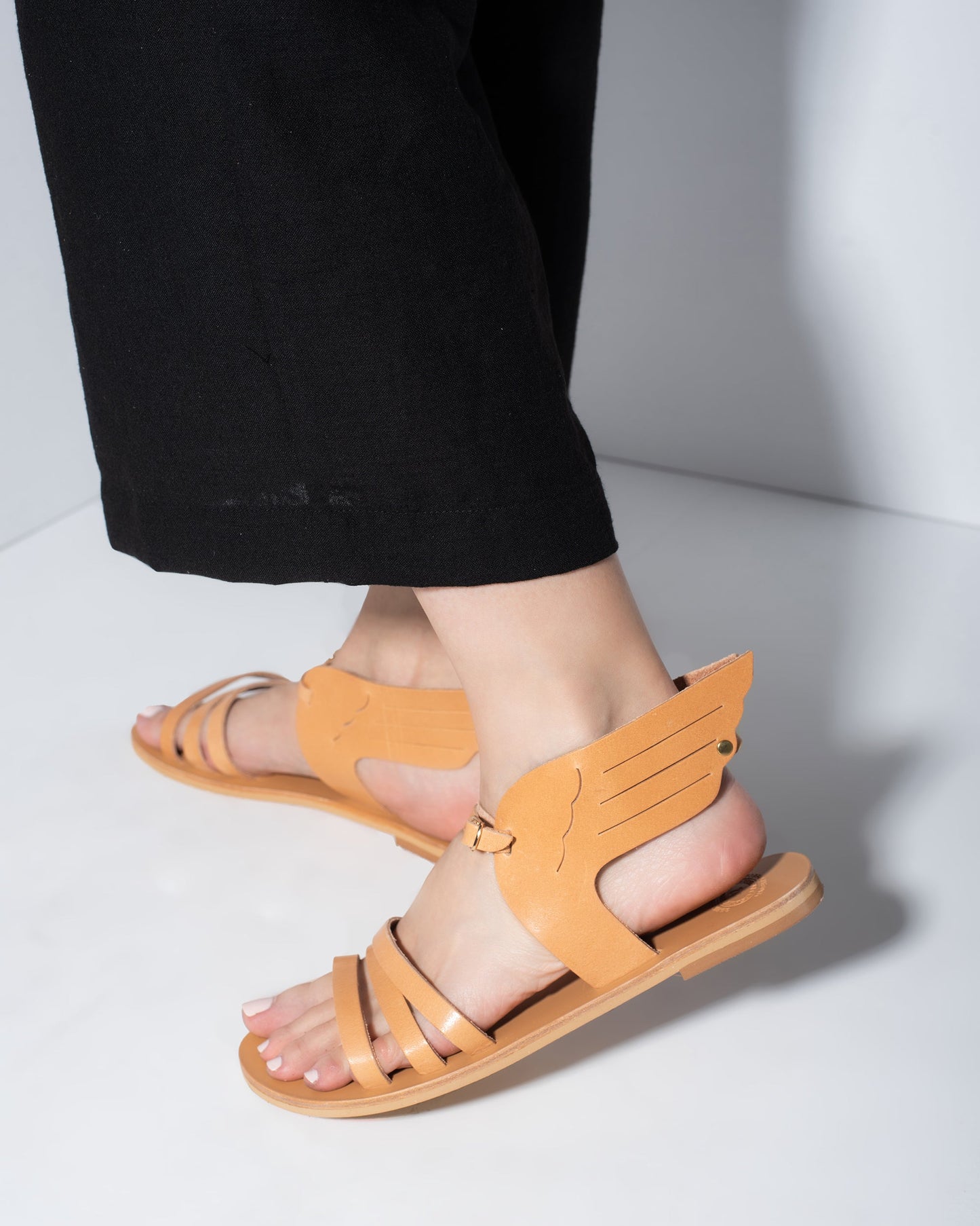 Women Leather Sandals, Ermis - PinkyPromiseAccs