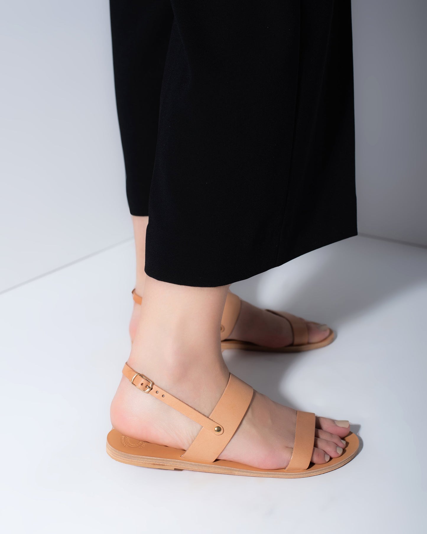 Women Leather Sandals, Janis - PinkyPromiseAccs