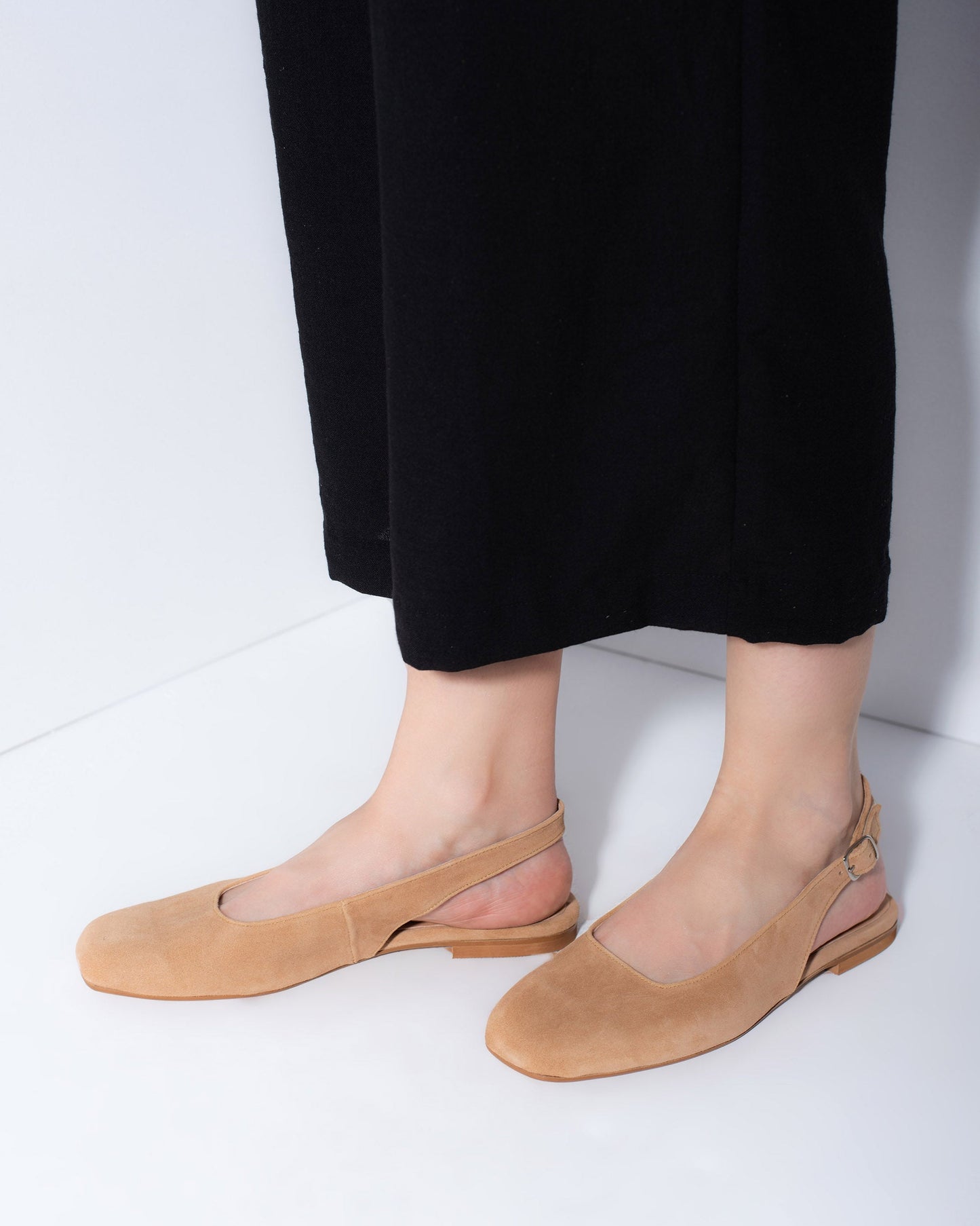 Beige Leather Shoes, Hailey - PinkyPromiseAccs