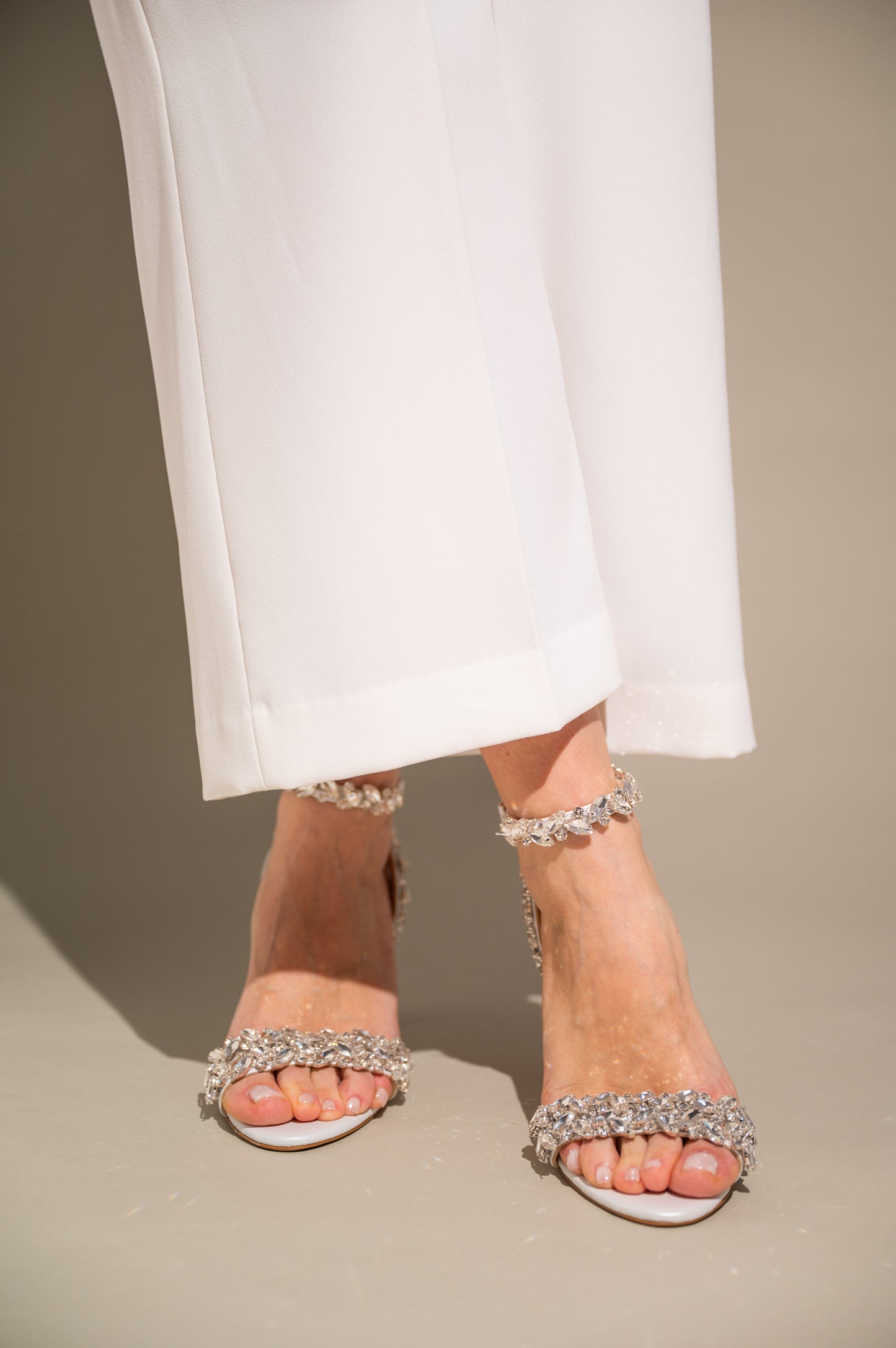 White Wedding Shoes, Dazzling Promise - PinkyPromiseAccs