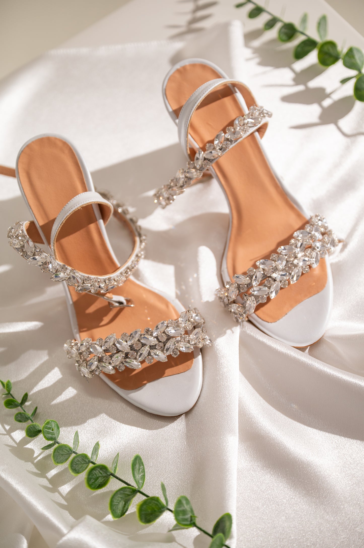 White Wedding Shoes, Dazzling Promise - PinkyPromiseAccs