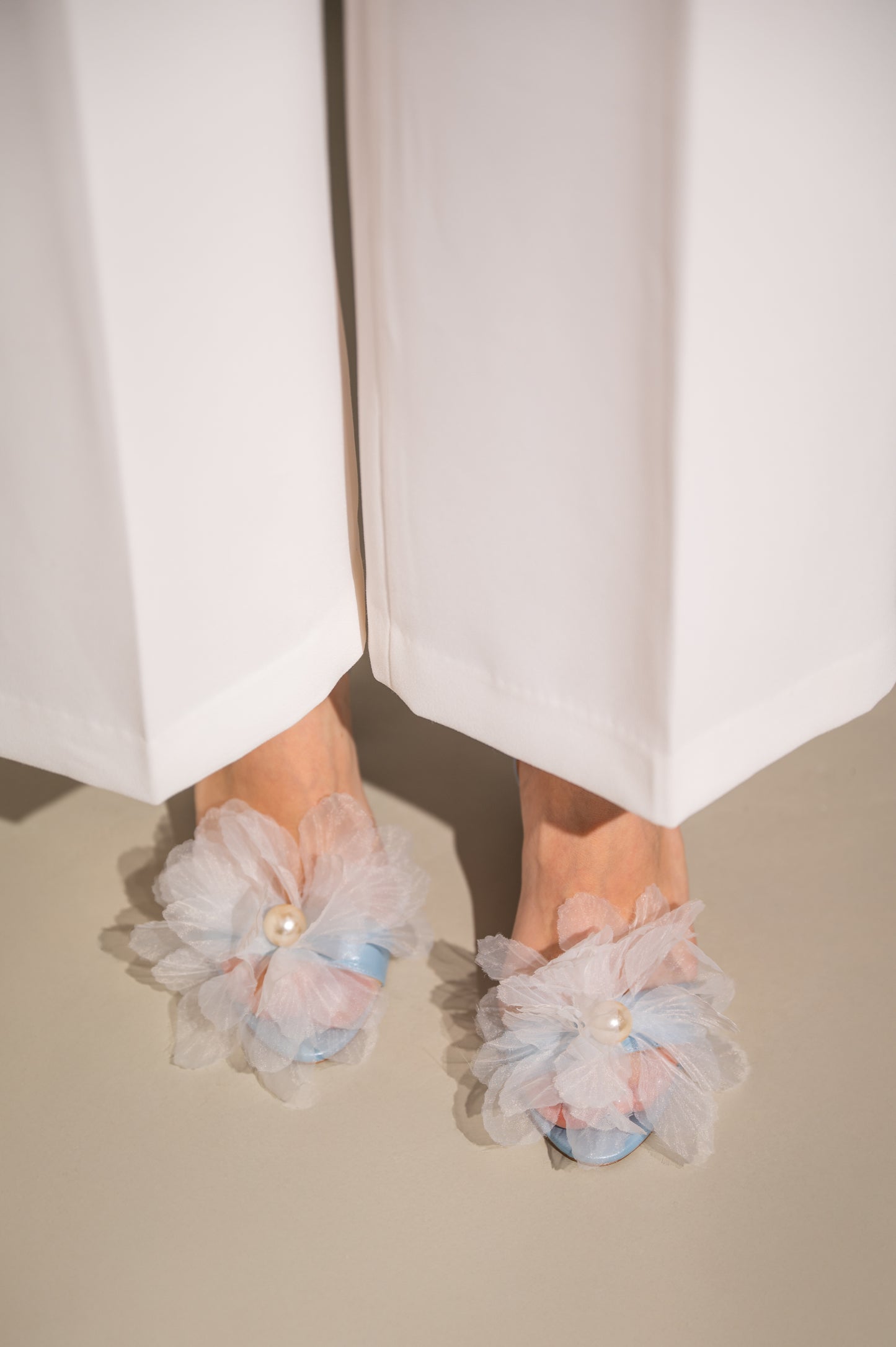 Blue Flower Heels, Moonlight Charm - PinkyPromiseAccs