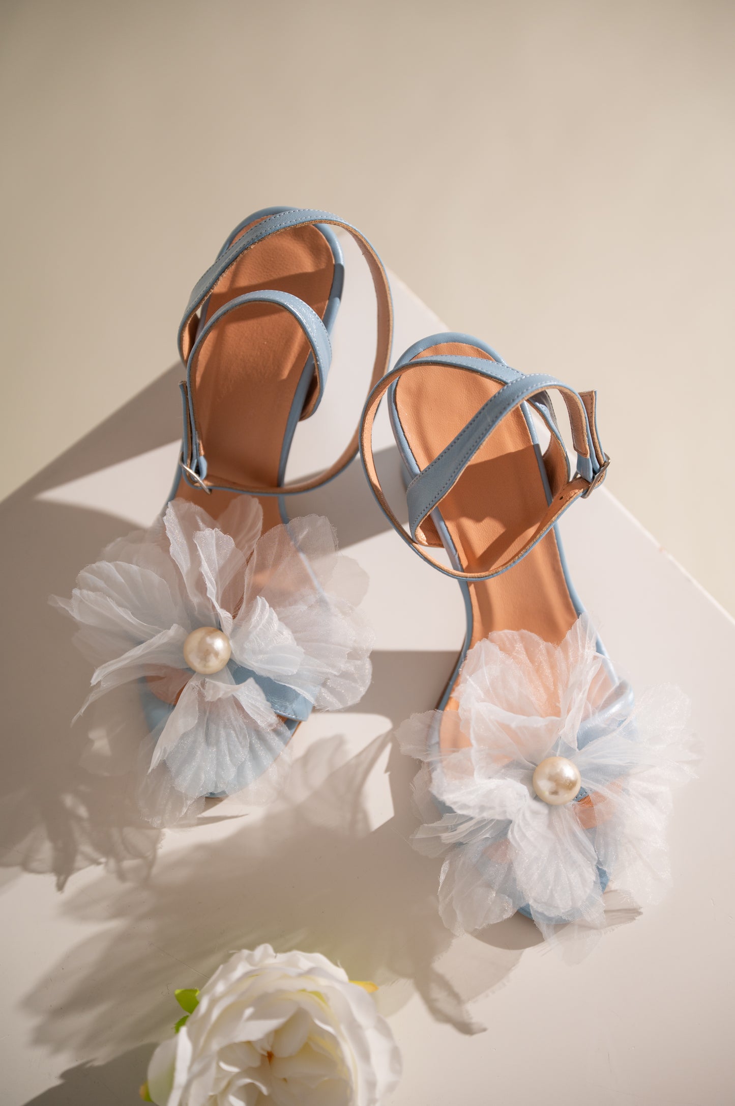 Blue Flower Heels, Moonlight Charm - PinkyPromiseAccs
