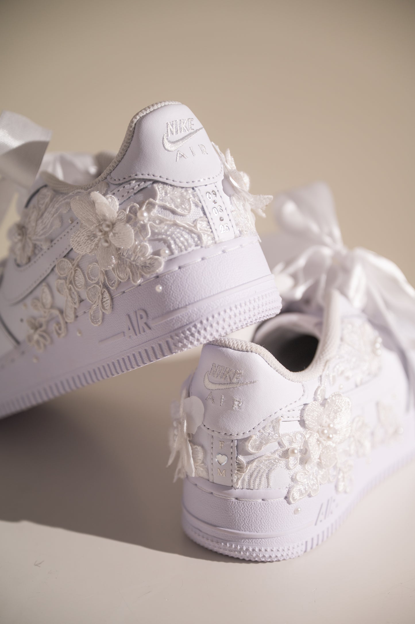 Bridal sneakers, νυφικά αθλητικα air force 1