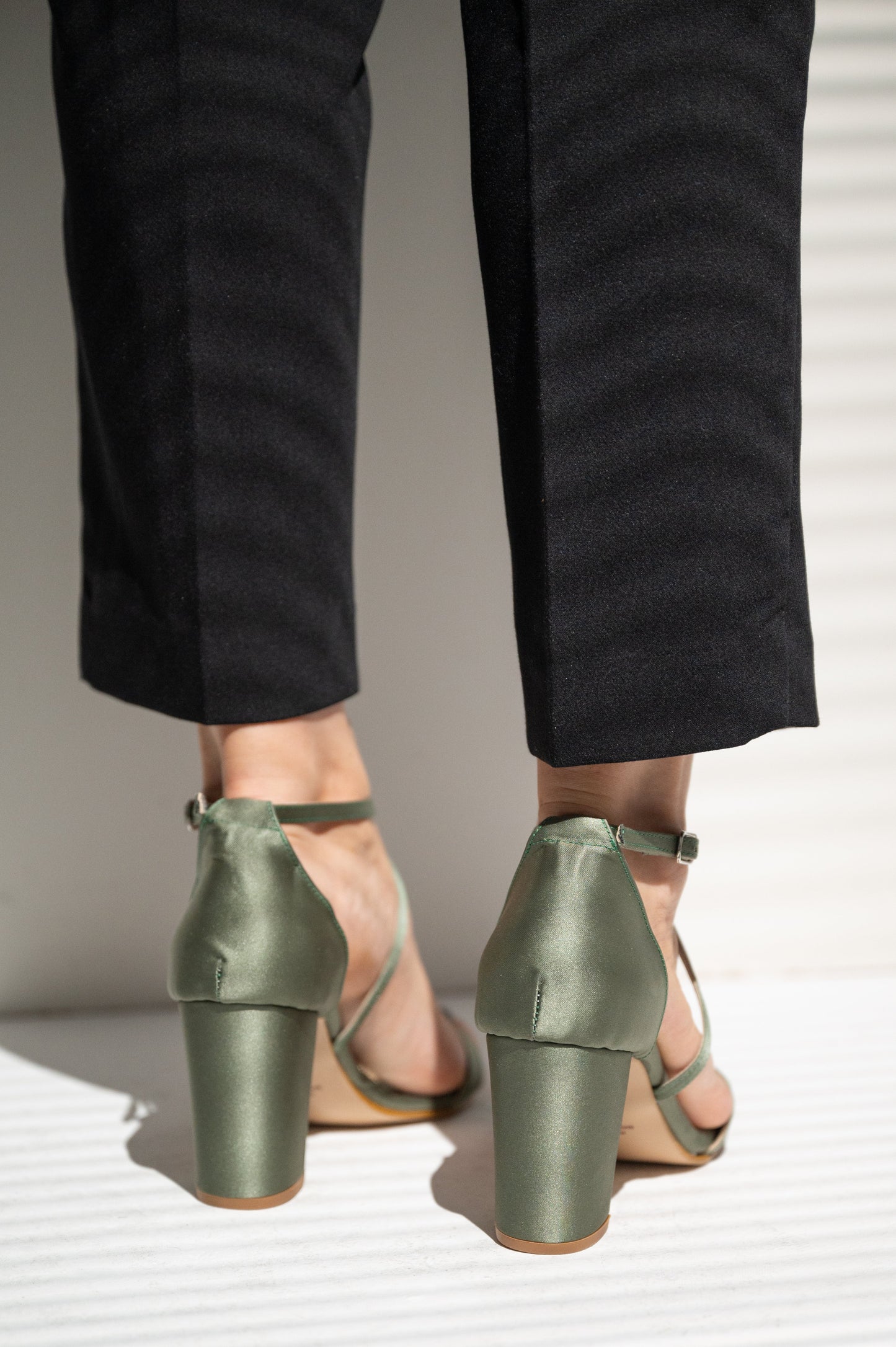 bridal shoes sage green