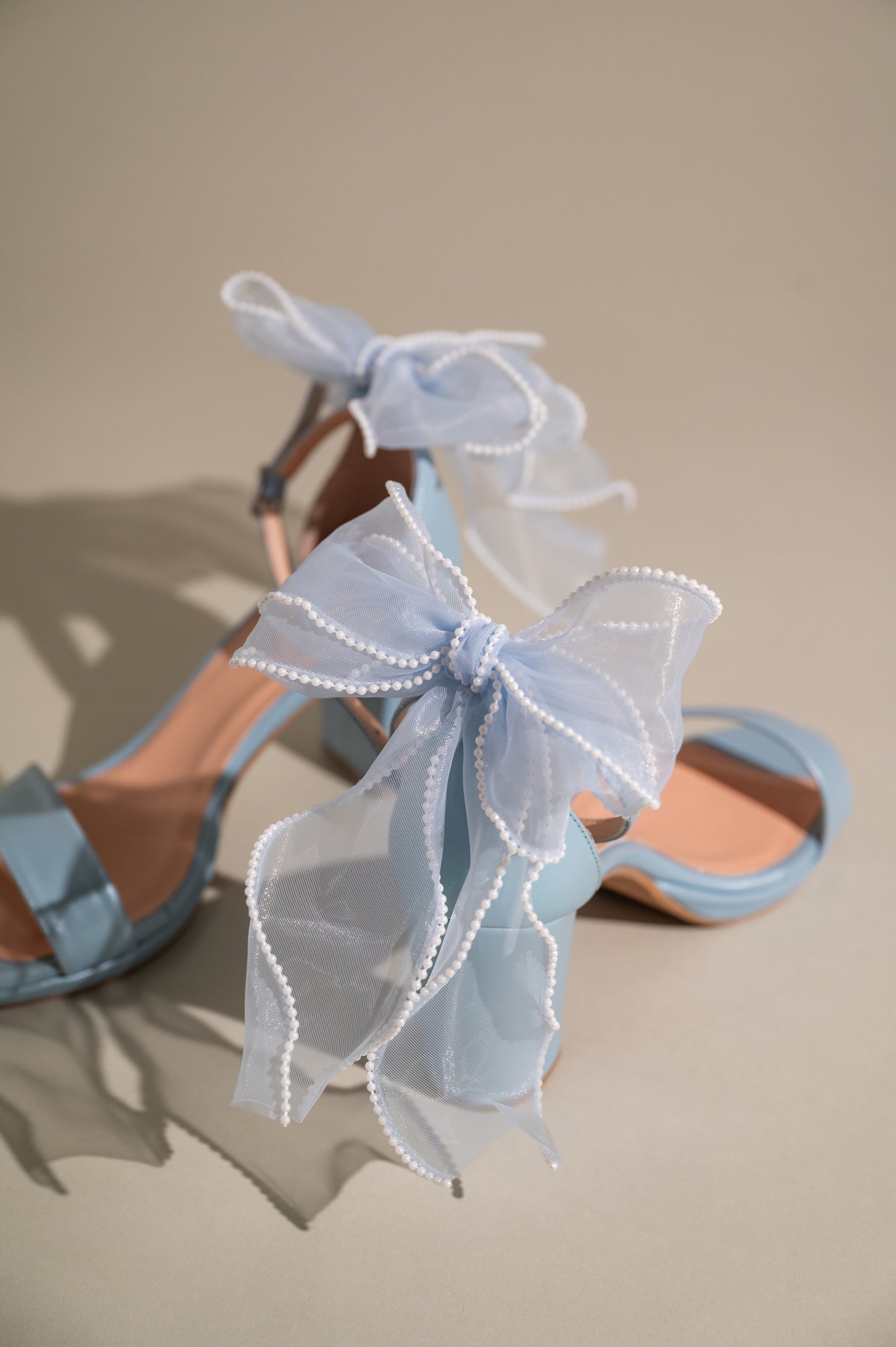 wedding heels for bride,
pearl wedding shoes,
blue wedding shoes