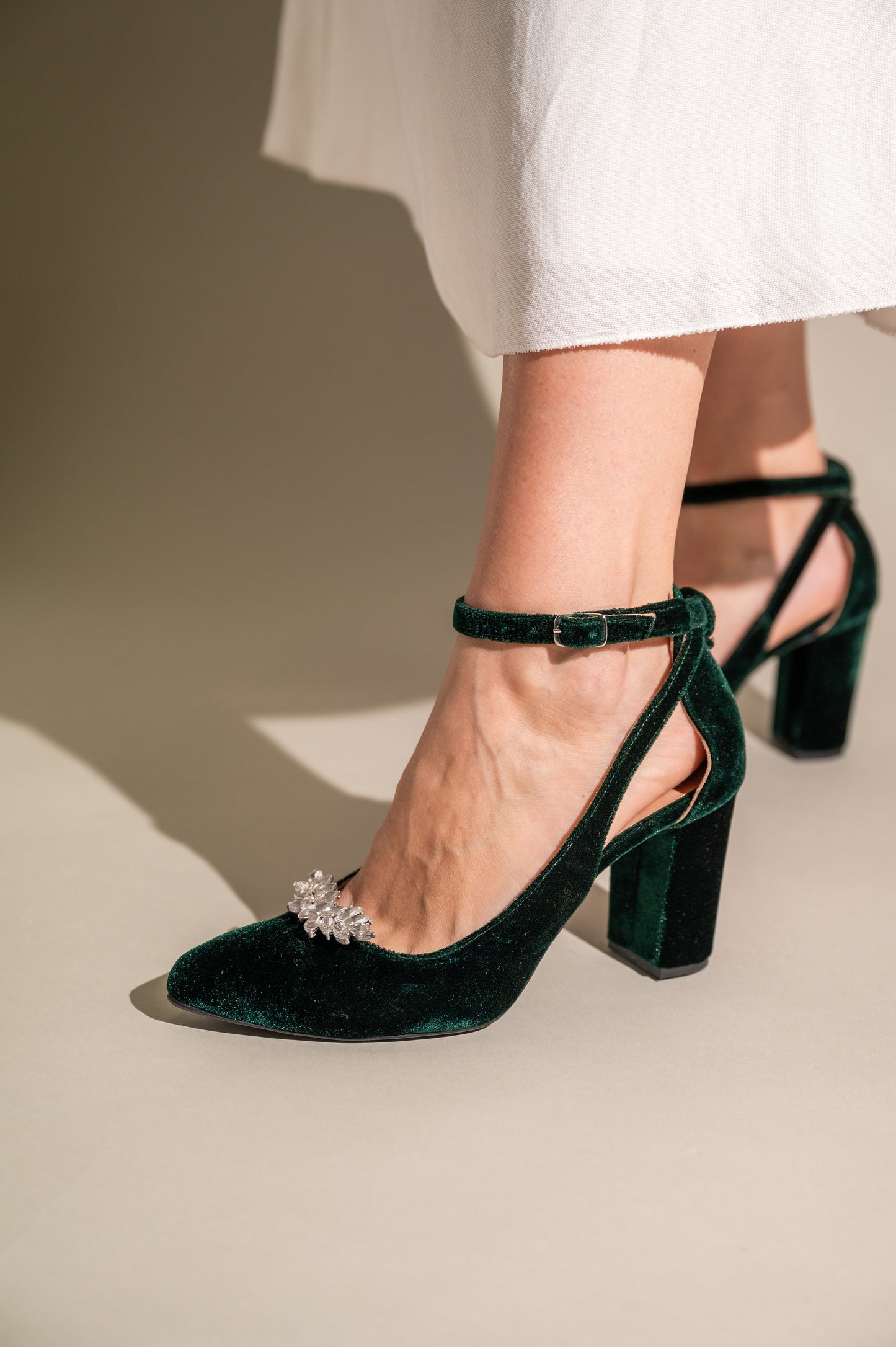 green wedding shoes