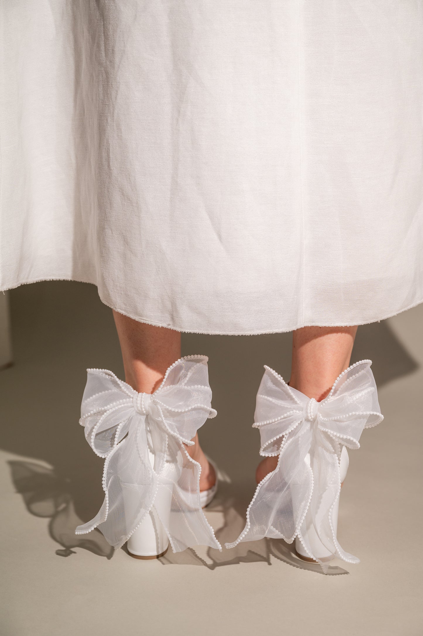 white wedding shoes