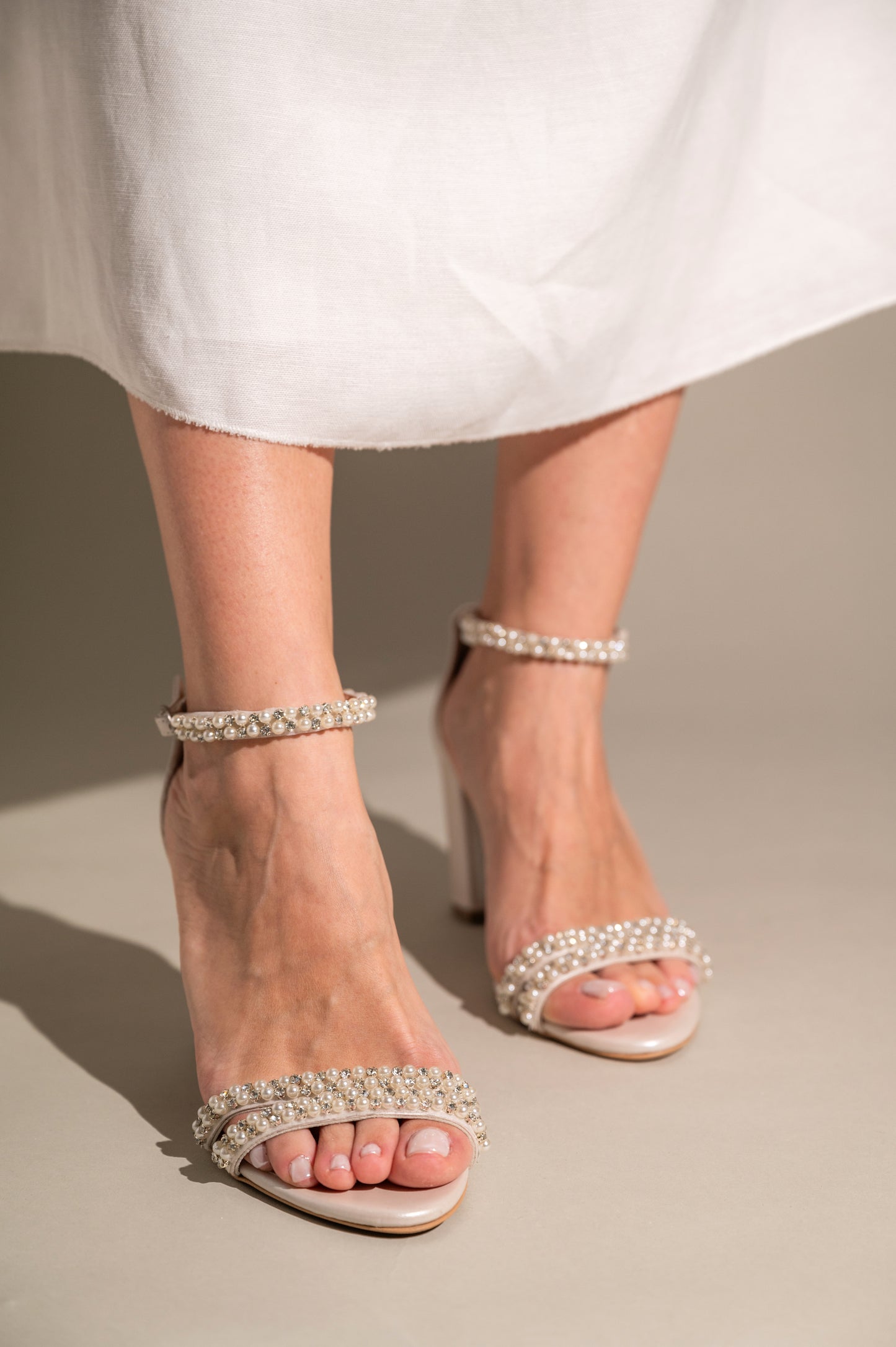 pearl wedding shoes