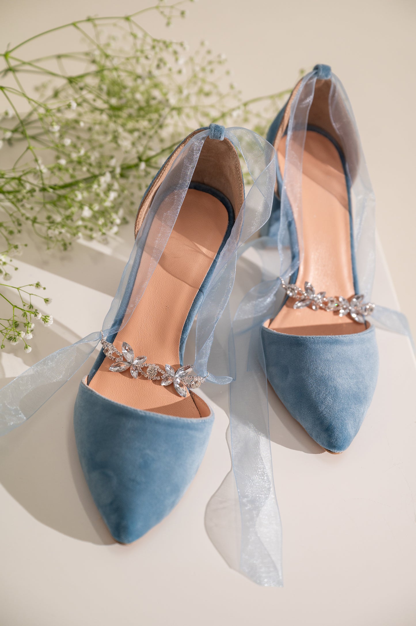 blue wedding shoes