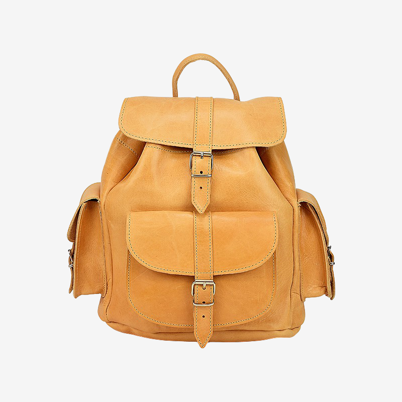 natural leather backpack for women