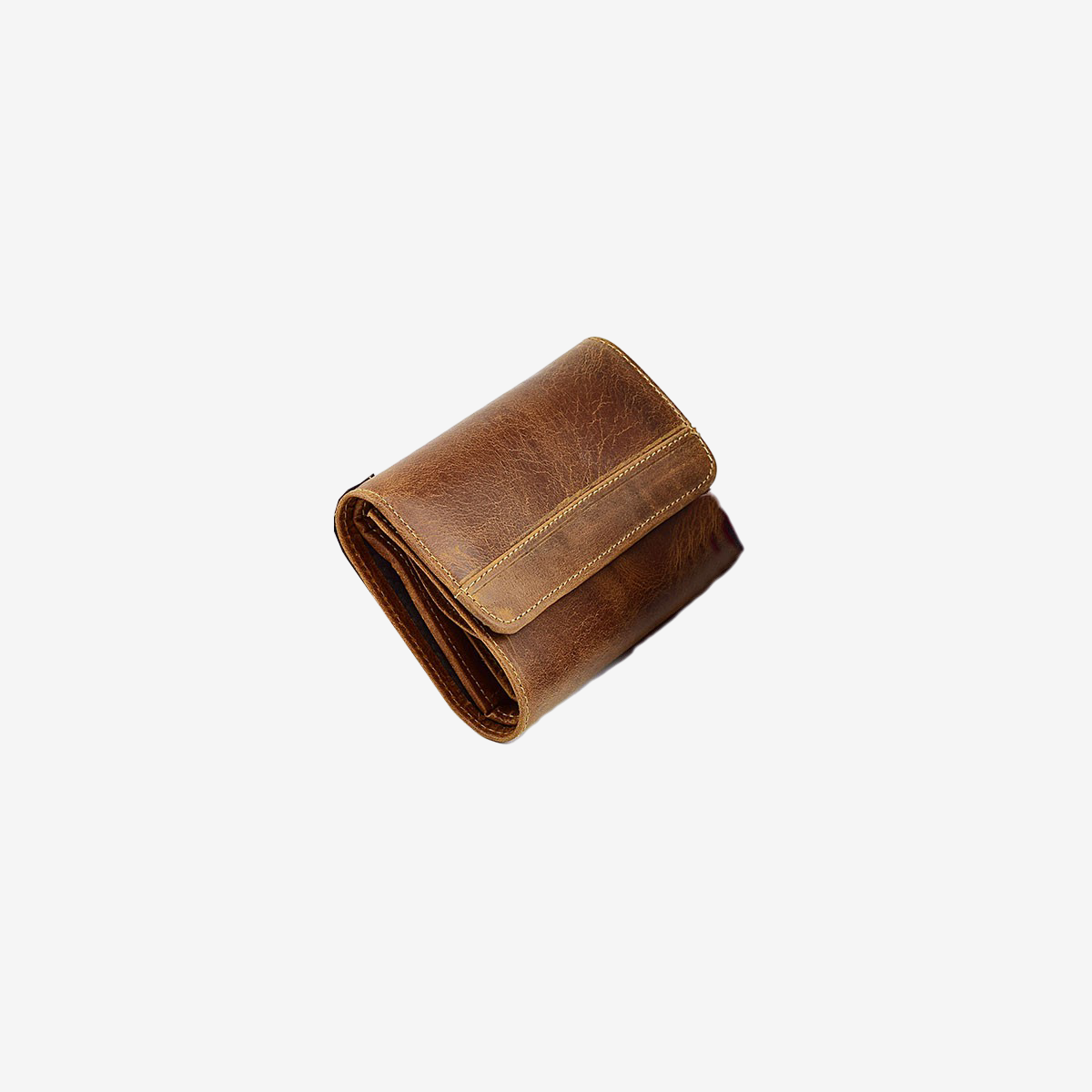 brown leather wallets for women