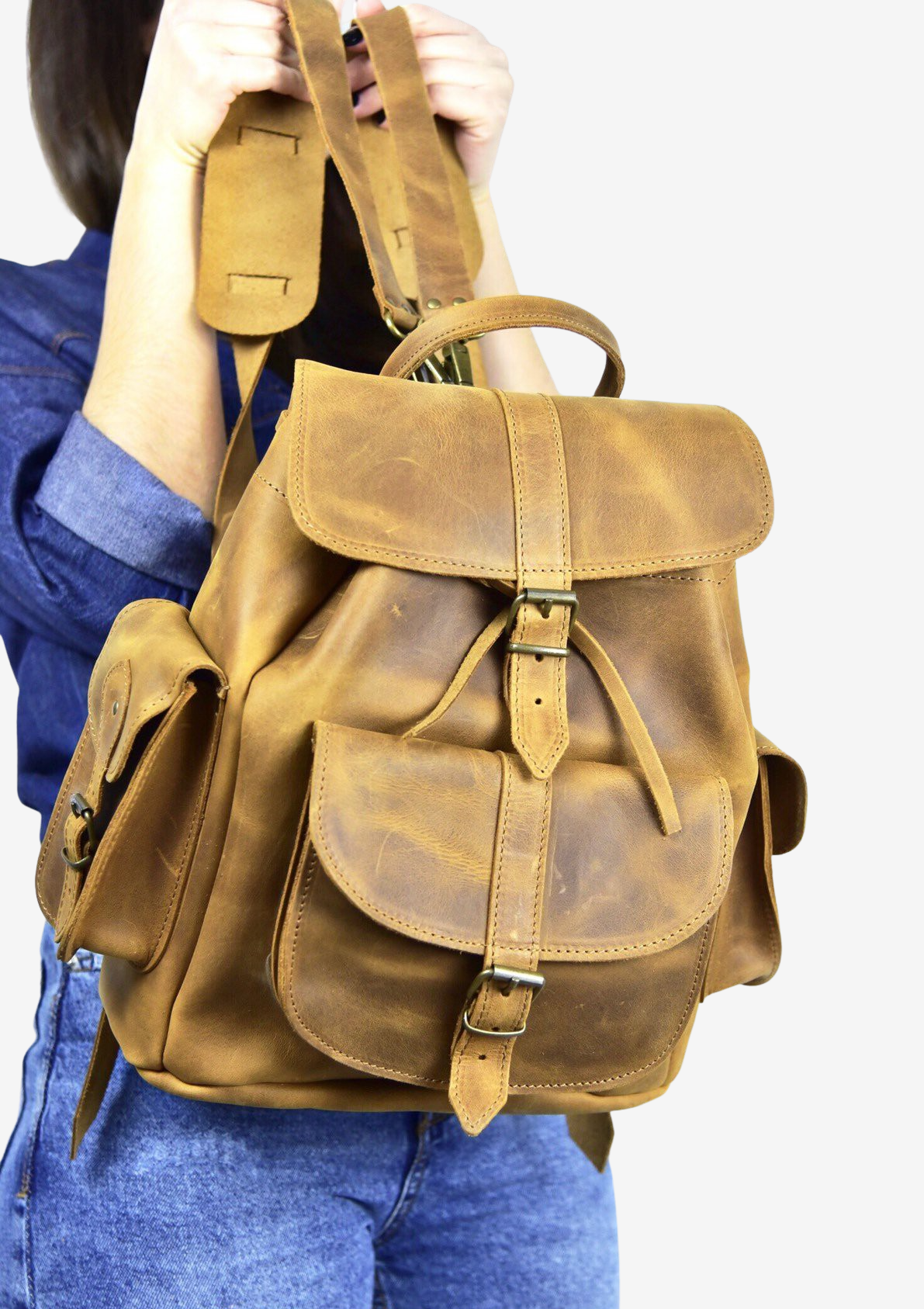 leather backpacks for women