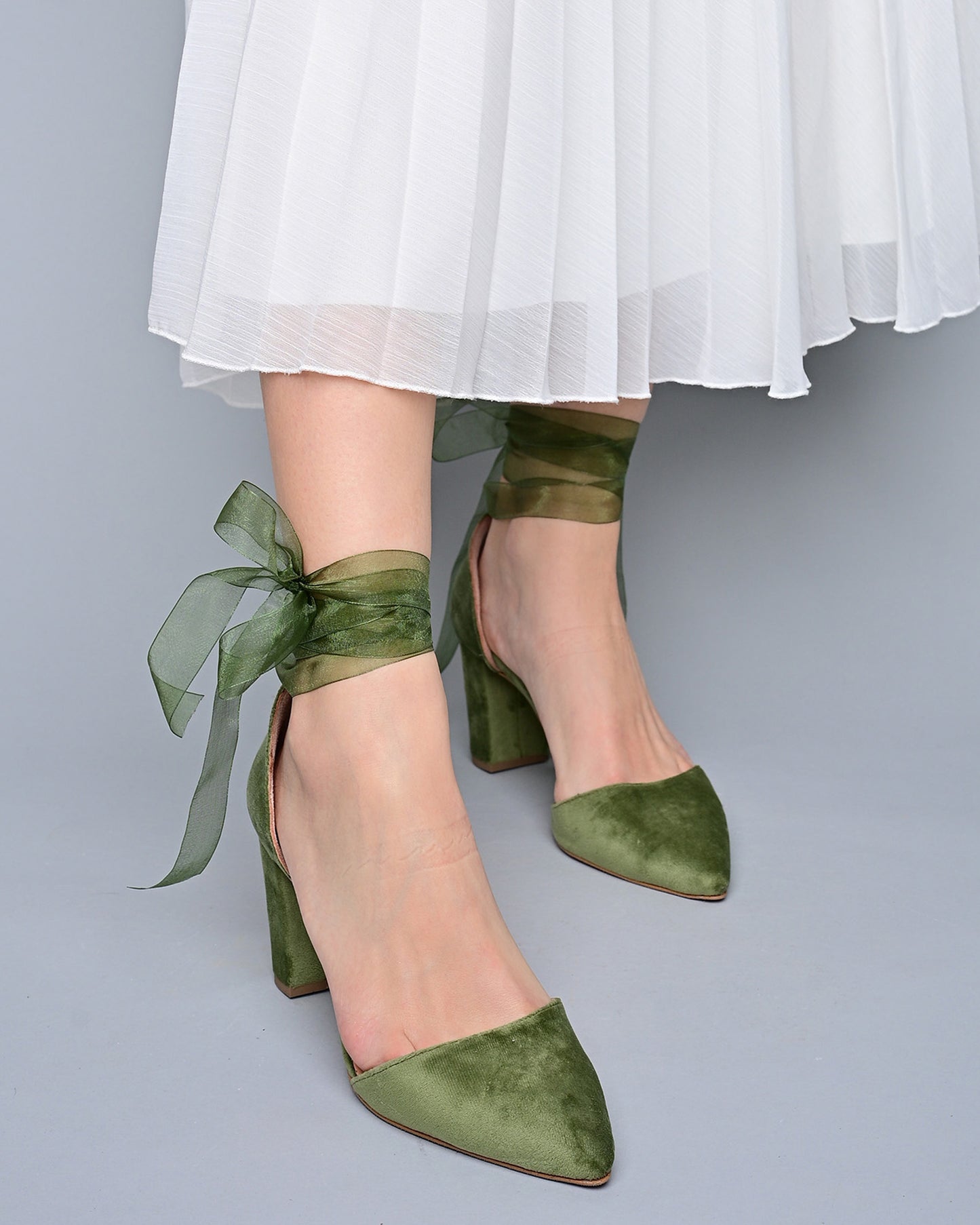 green wedding shoes