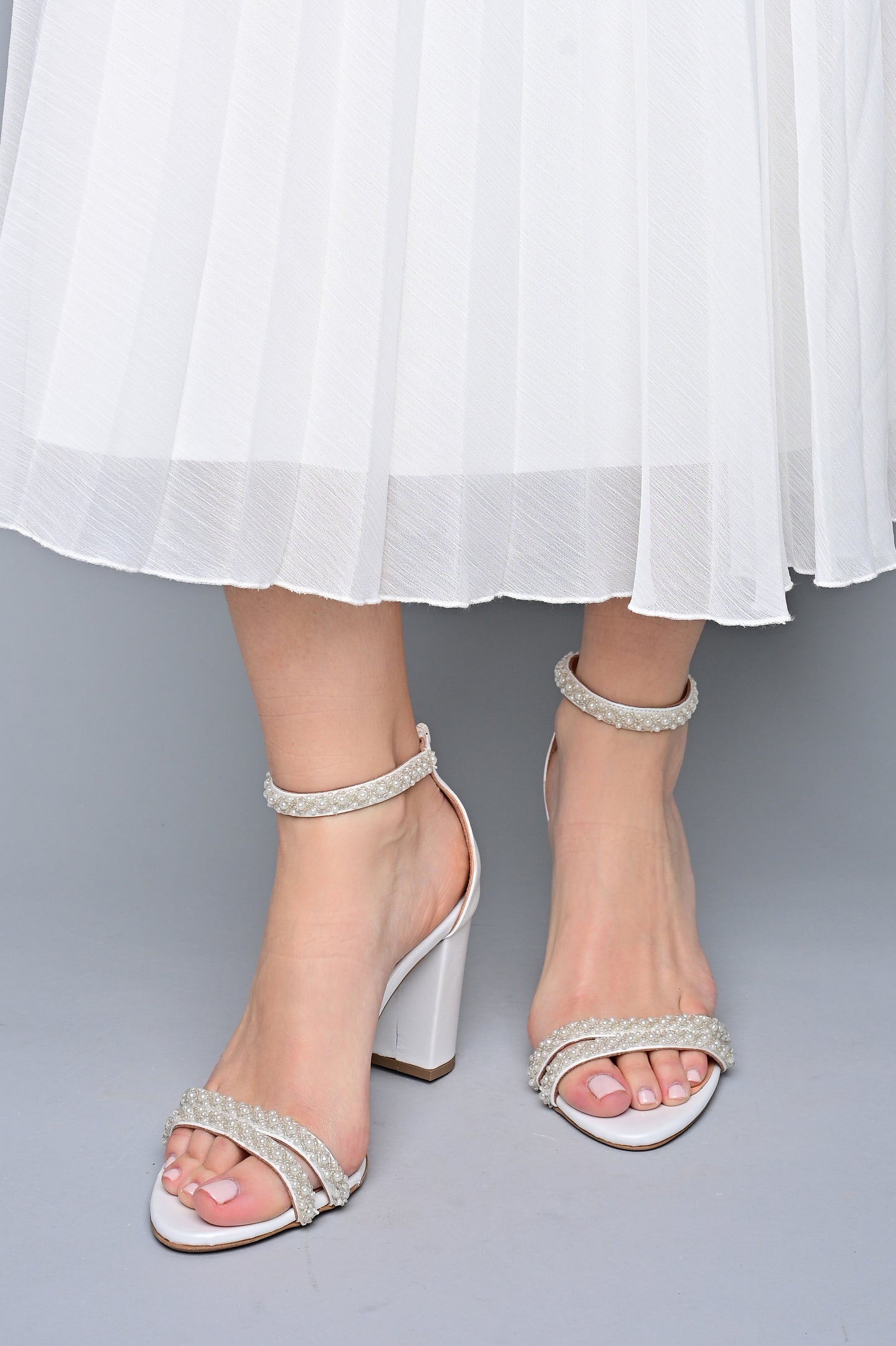 pearl wedding shoes