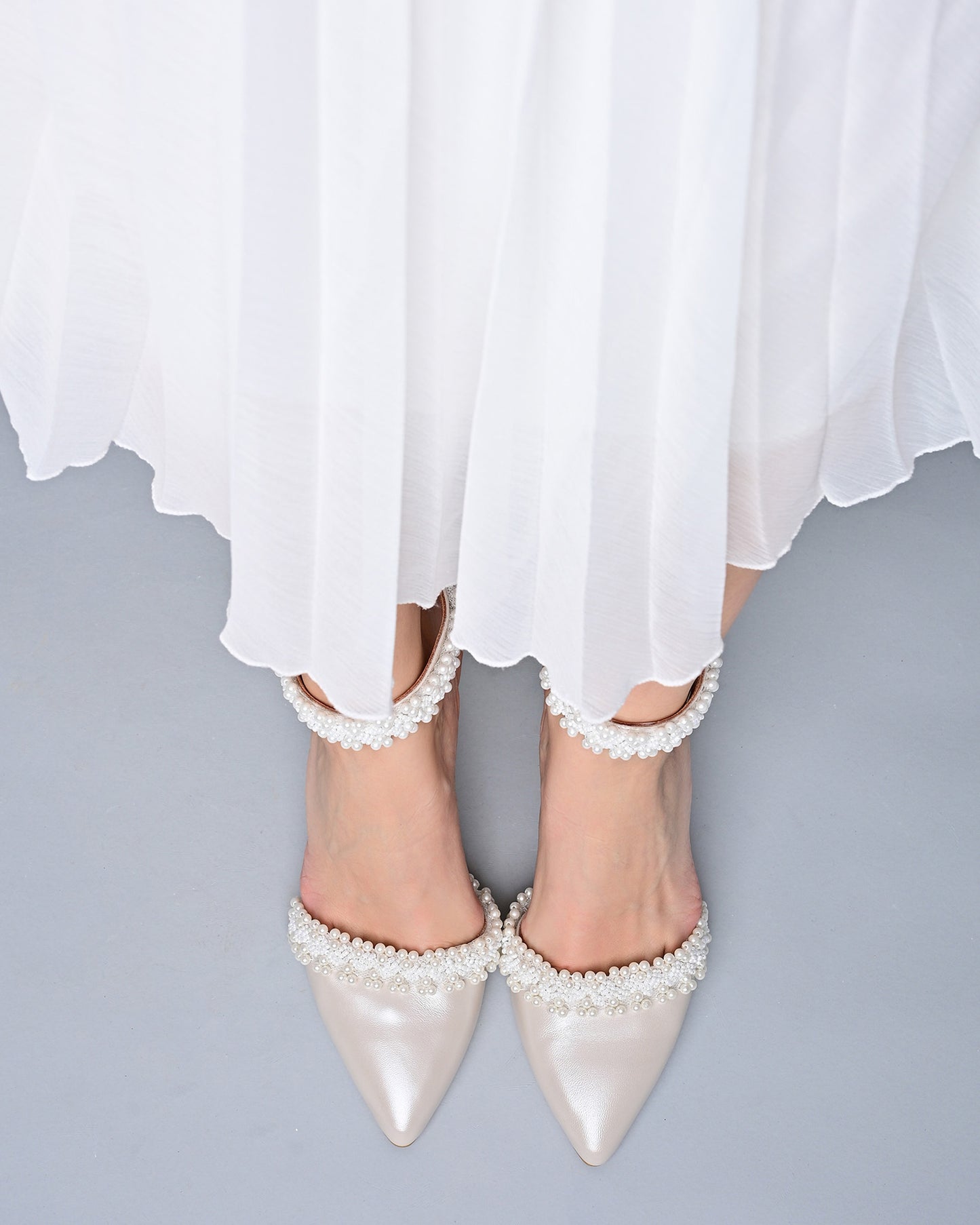 pearl wedding shoes